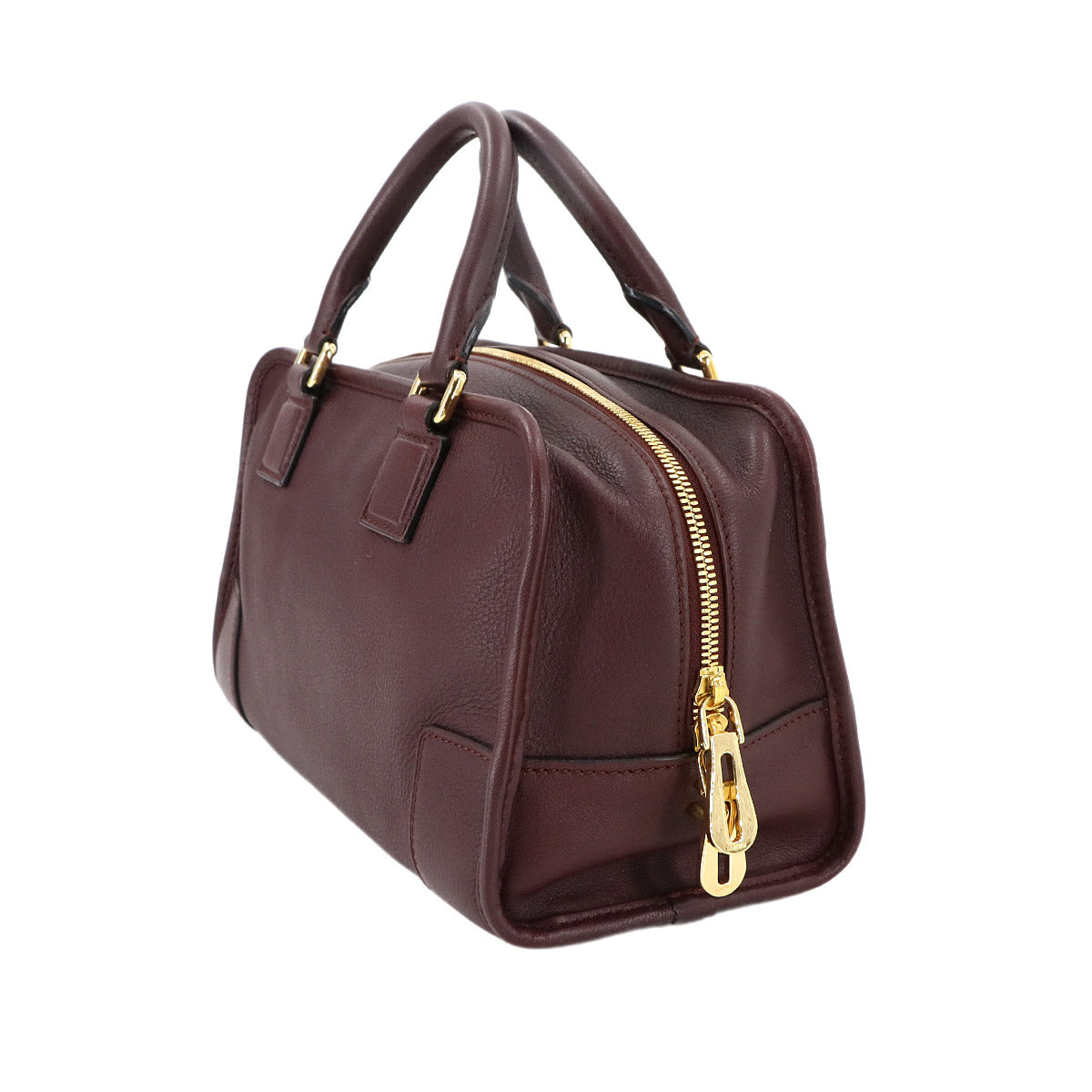 Amazona 28 Hand Bag Leather Bordeaux Anagram Purse