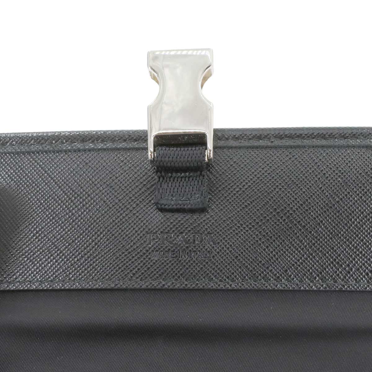 PRADA Shoulder Bag Nylon Saffiano Leather Black 2ZH108 Purse