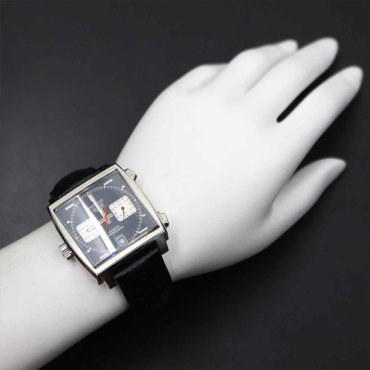 Monaco CAW211P Chronograph Automatic Blue Dial Mens Watch