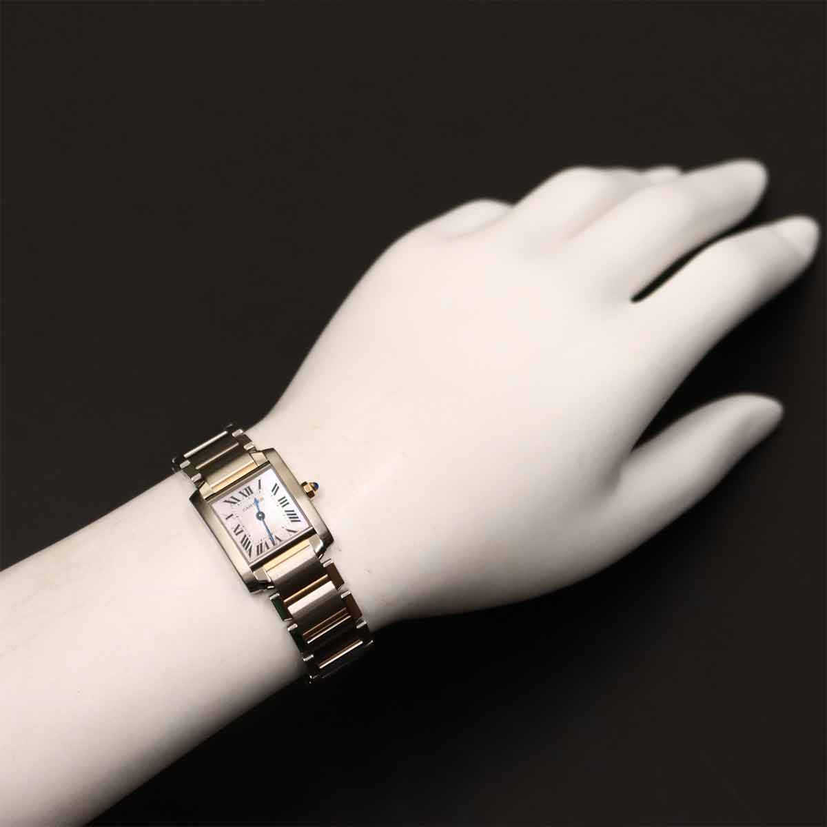 Tank Francaise SM W51027Q4 750 PG Quartz Pink Shell Dial