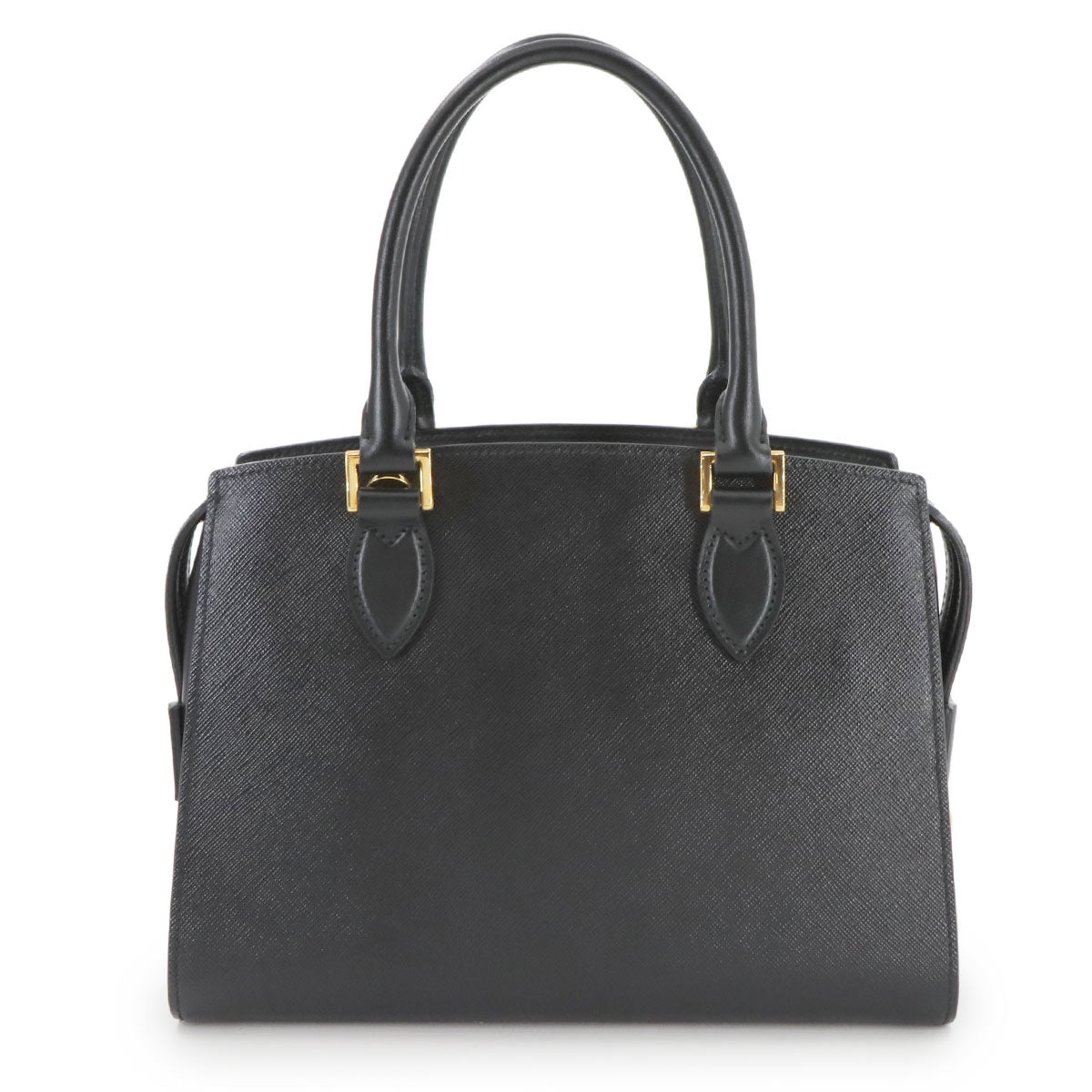 2way Hand Shoulder Bag Saffiano Leather Nero 1BA164 Black