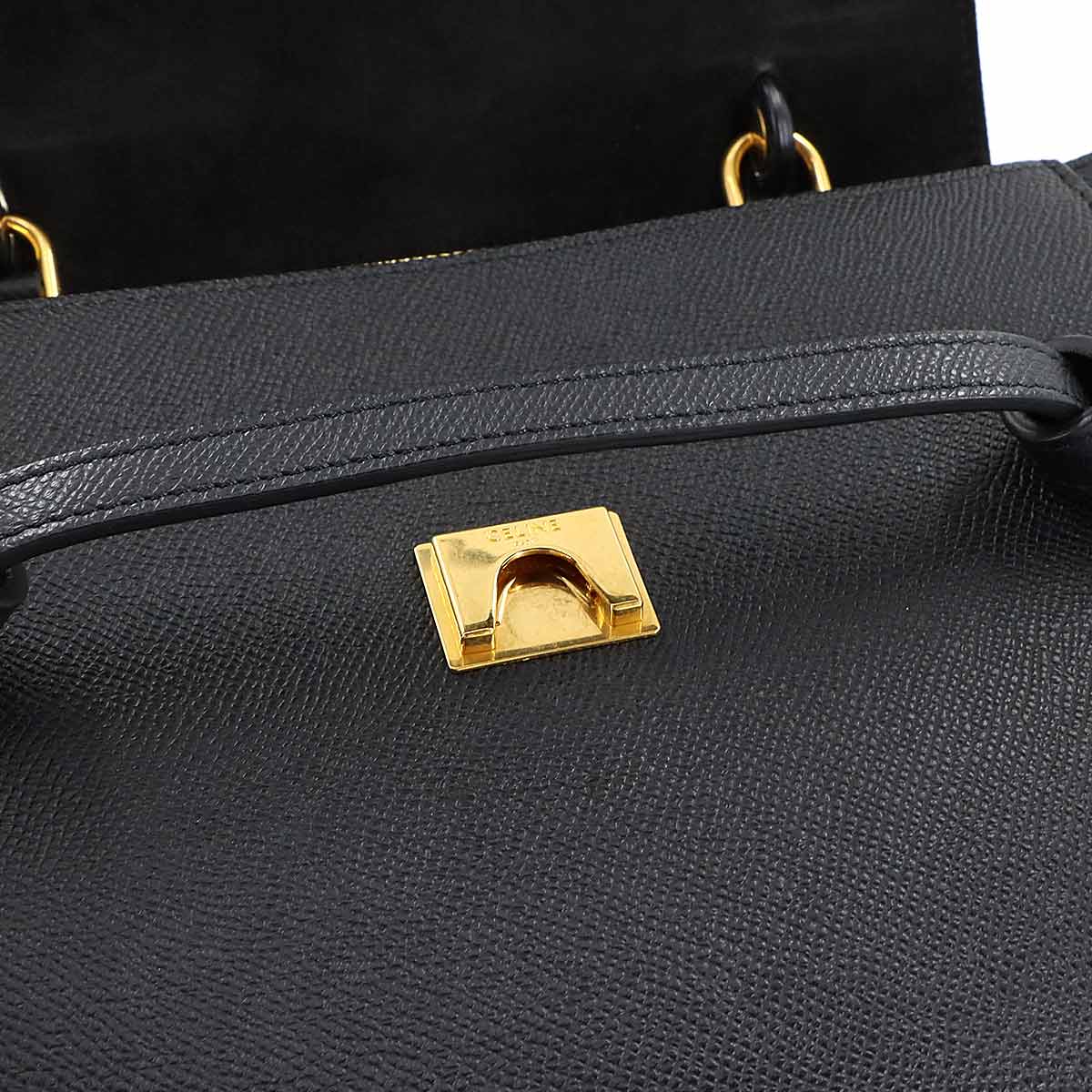 Belt Bag Micro 2way Hand Shoulder Bag Leather Black 189153