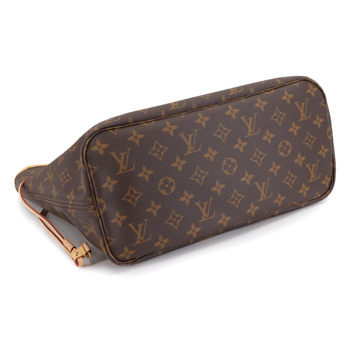 Monogram Neverfull MM Tote Bag Brown Cerise M46987