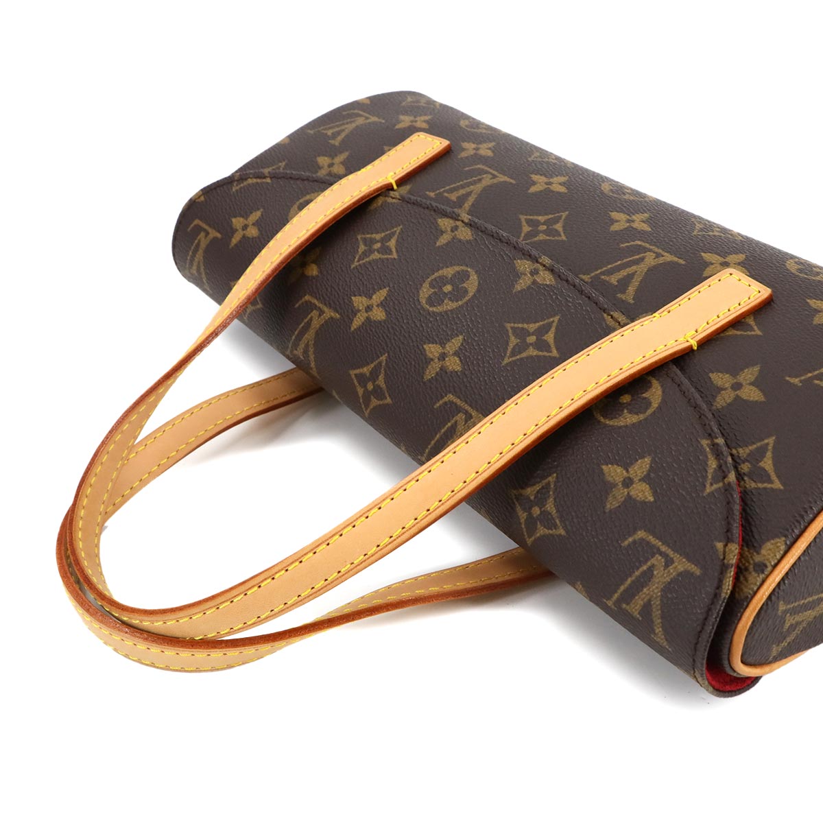 LOUIS VUITTON Monogram Sonatine Hand Bag Brown M51902 Purse