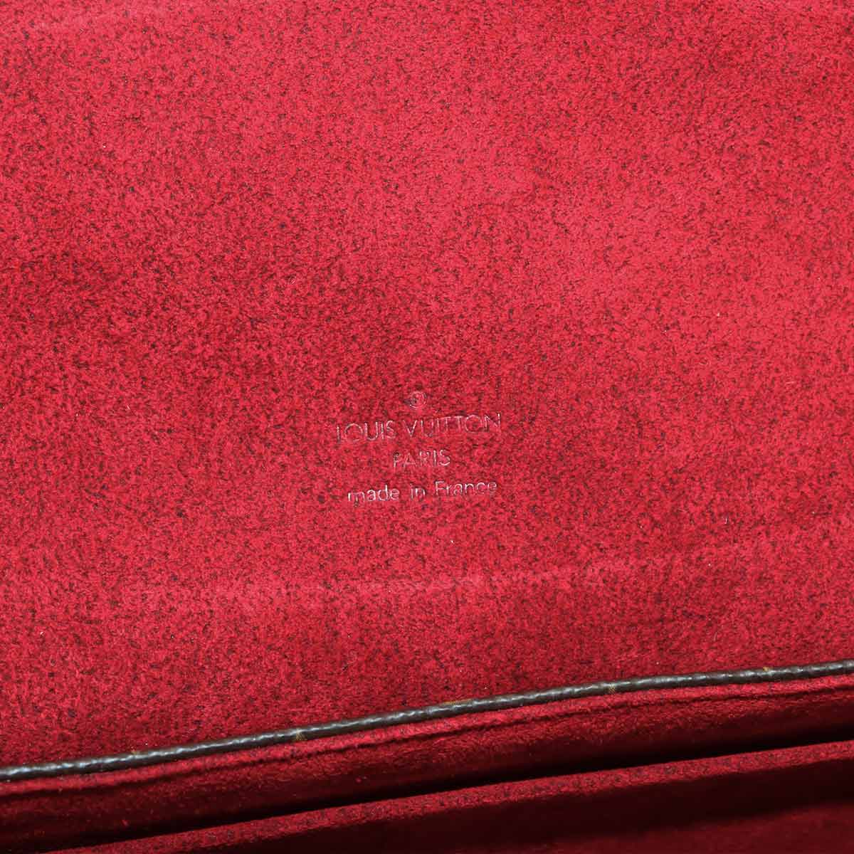 LOUIS VUITTON Monogram Sonatine Hand Bag Brown M51902 Purse