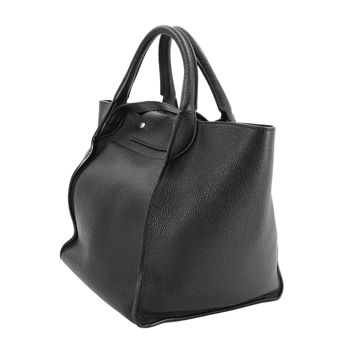 Big Bag Small With Longstrap Hand Shoulder Bag Leather Black