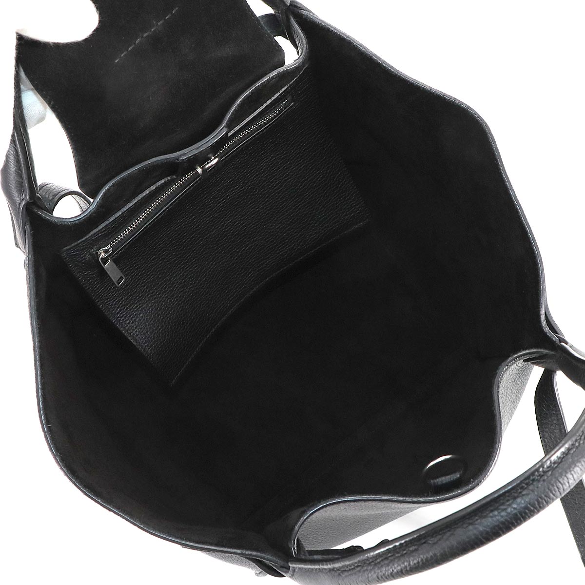 Big Bag Small With Longstrap Hand Shoulder Bag Leather Black