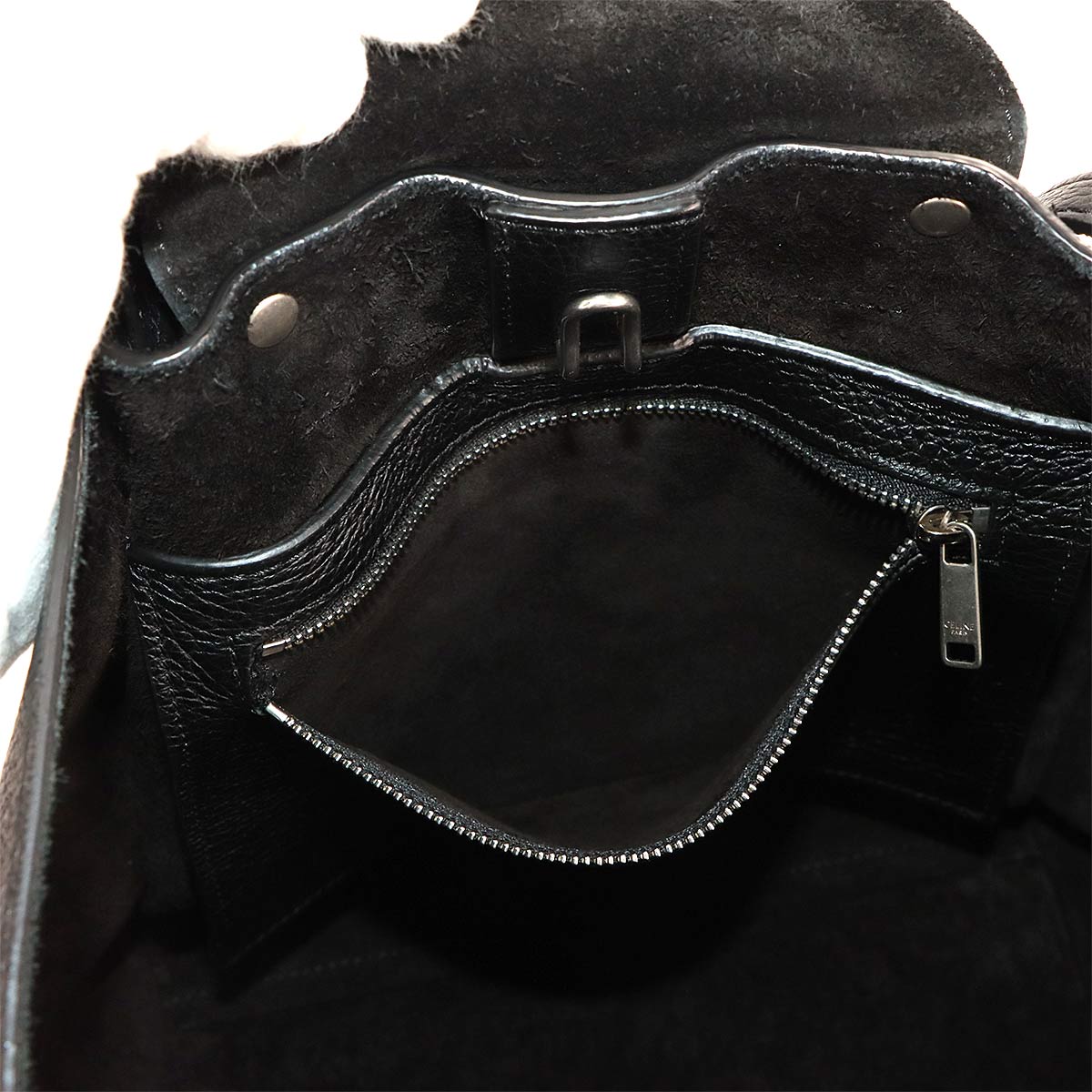 Big Bag Small With Longstrap Hand Shoulder Bag Leather Black