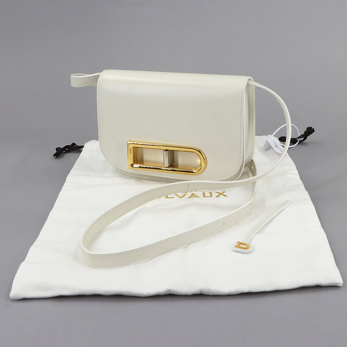 Lingot Small Shoulder Bag Leather White Purse