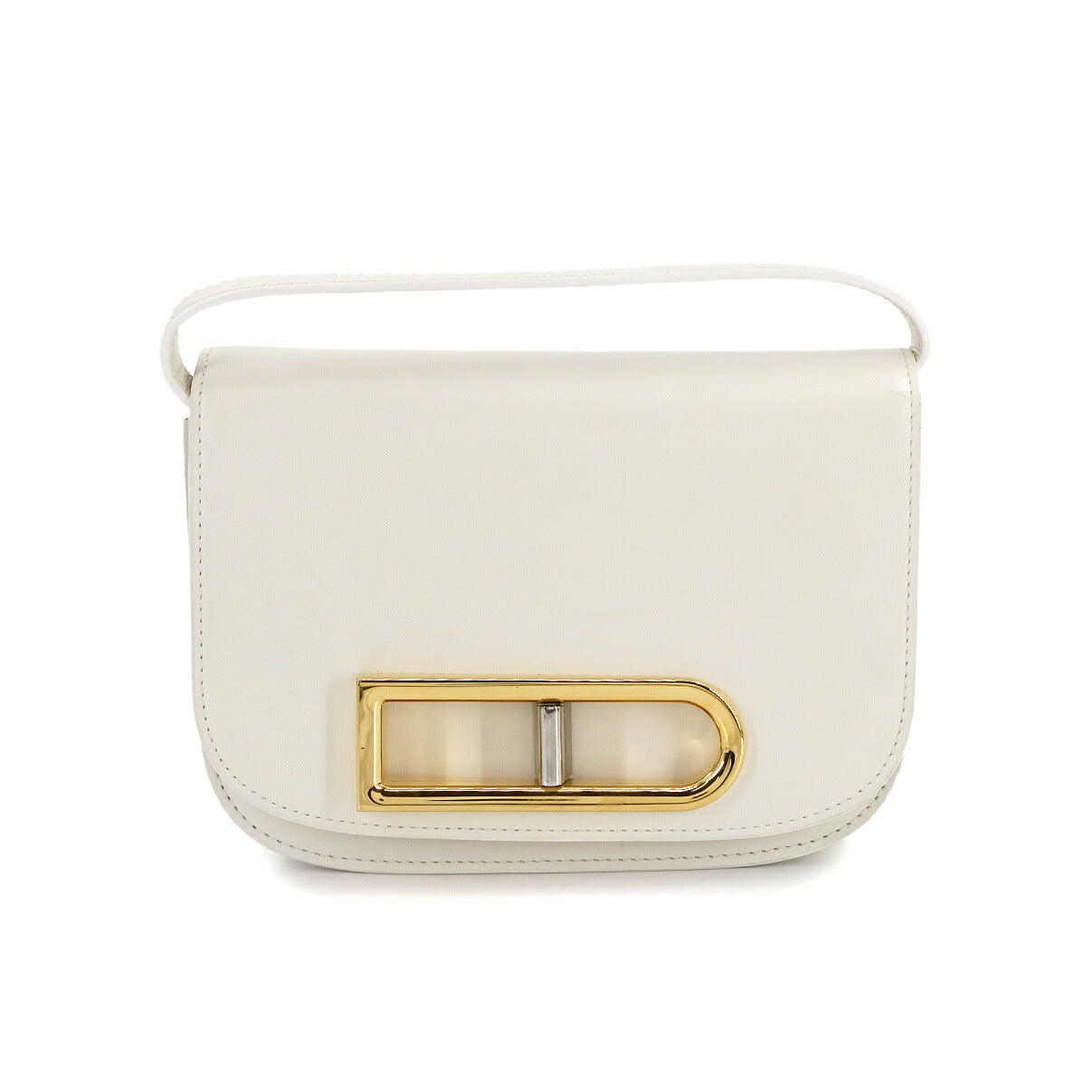 Lingot Small Shoulder Bag Leather White Purse