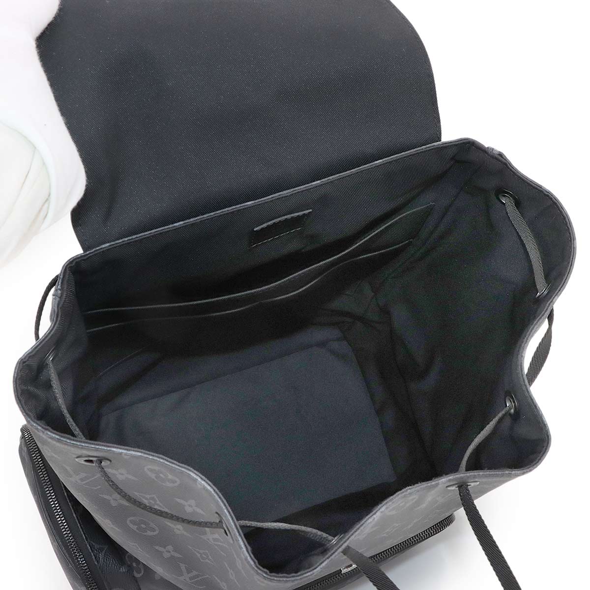 Monogram Eclipse Trio Back Pack Black M45538 Purse