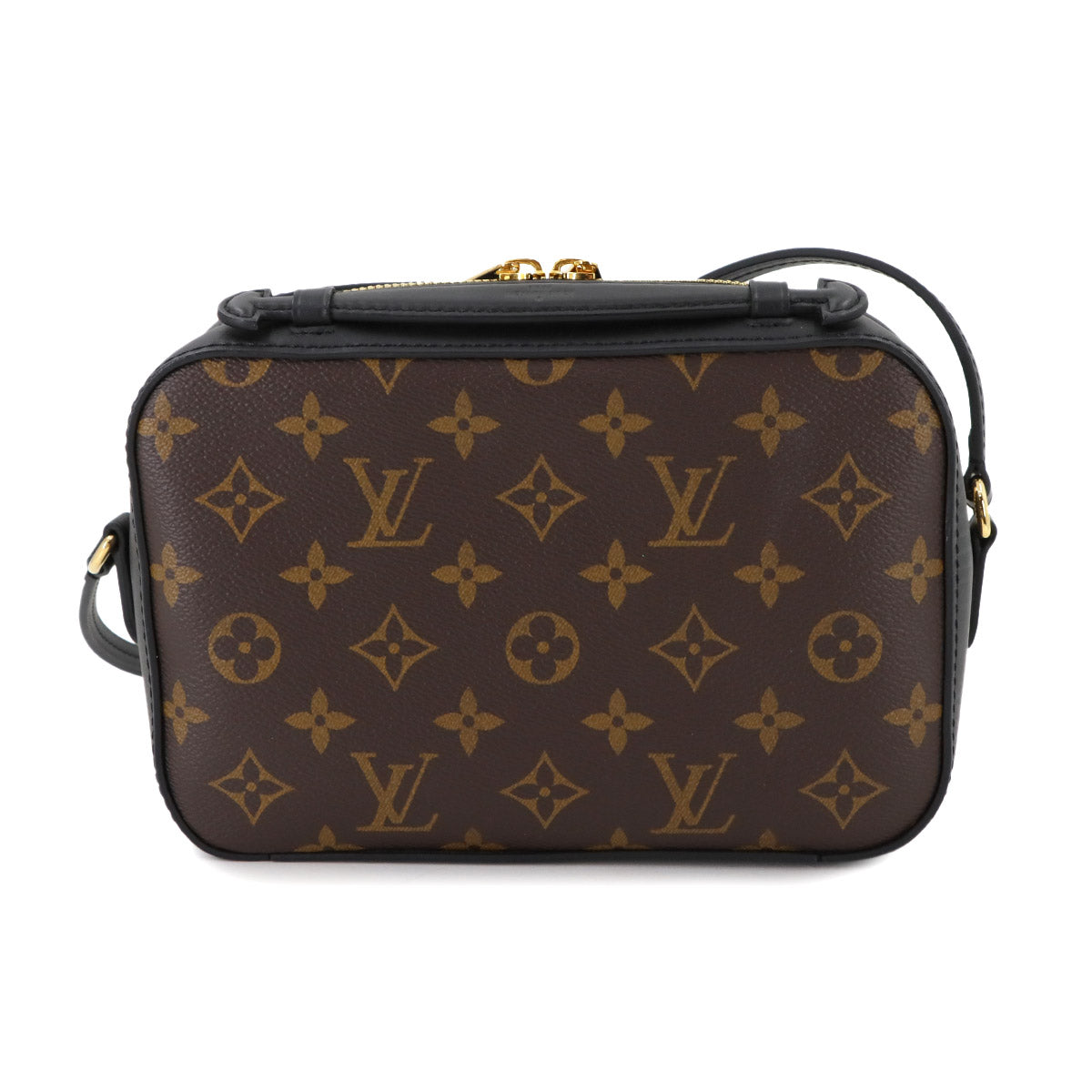 Monogram Saintonge Shoulder Bag Brown Noir M43555 Purse