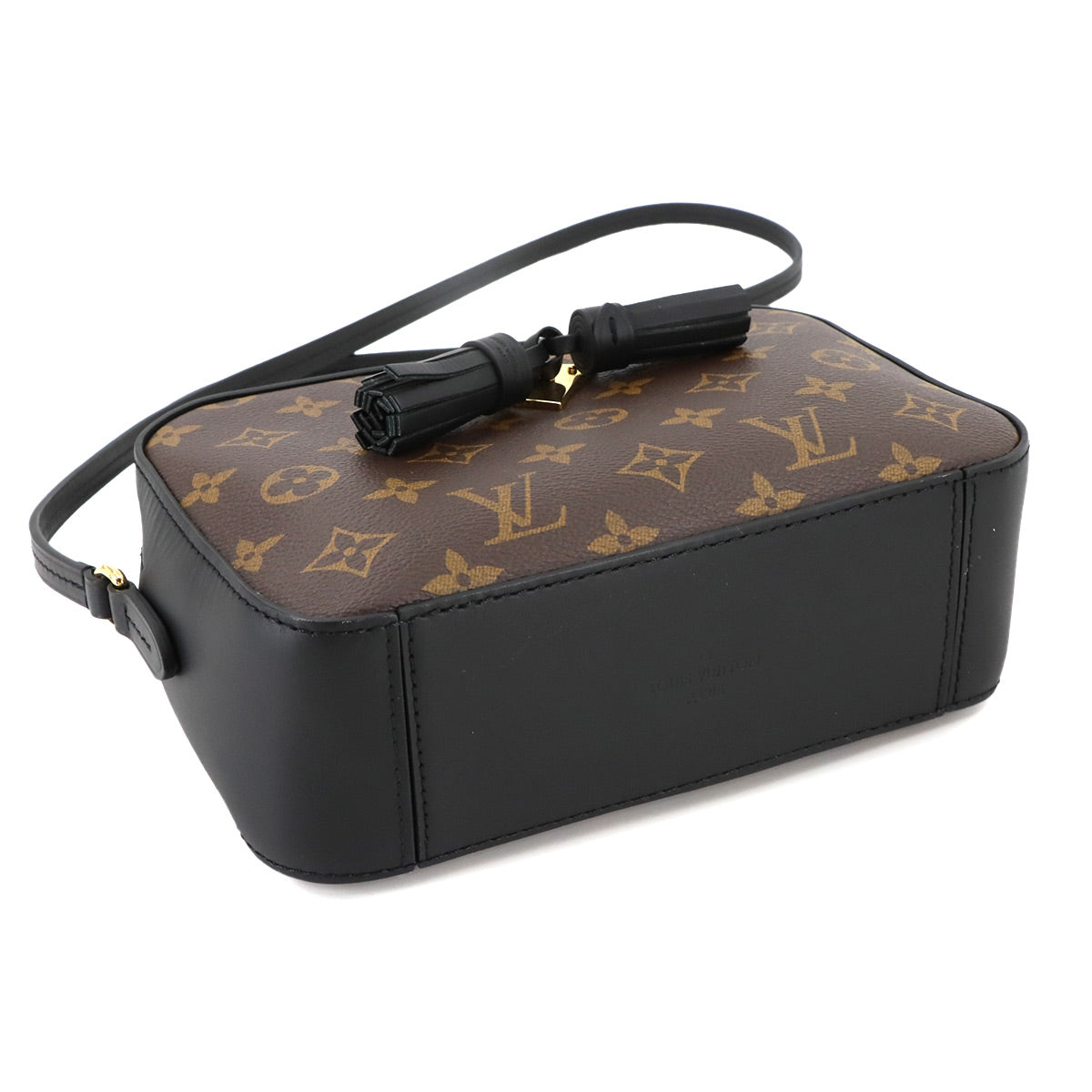 Monogram Saintonge Shoulder Bag Brown Noir M43555 Purse