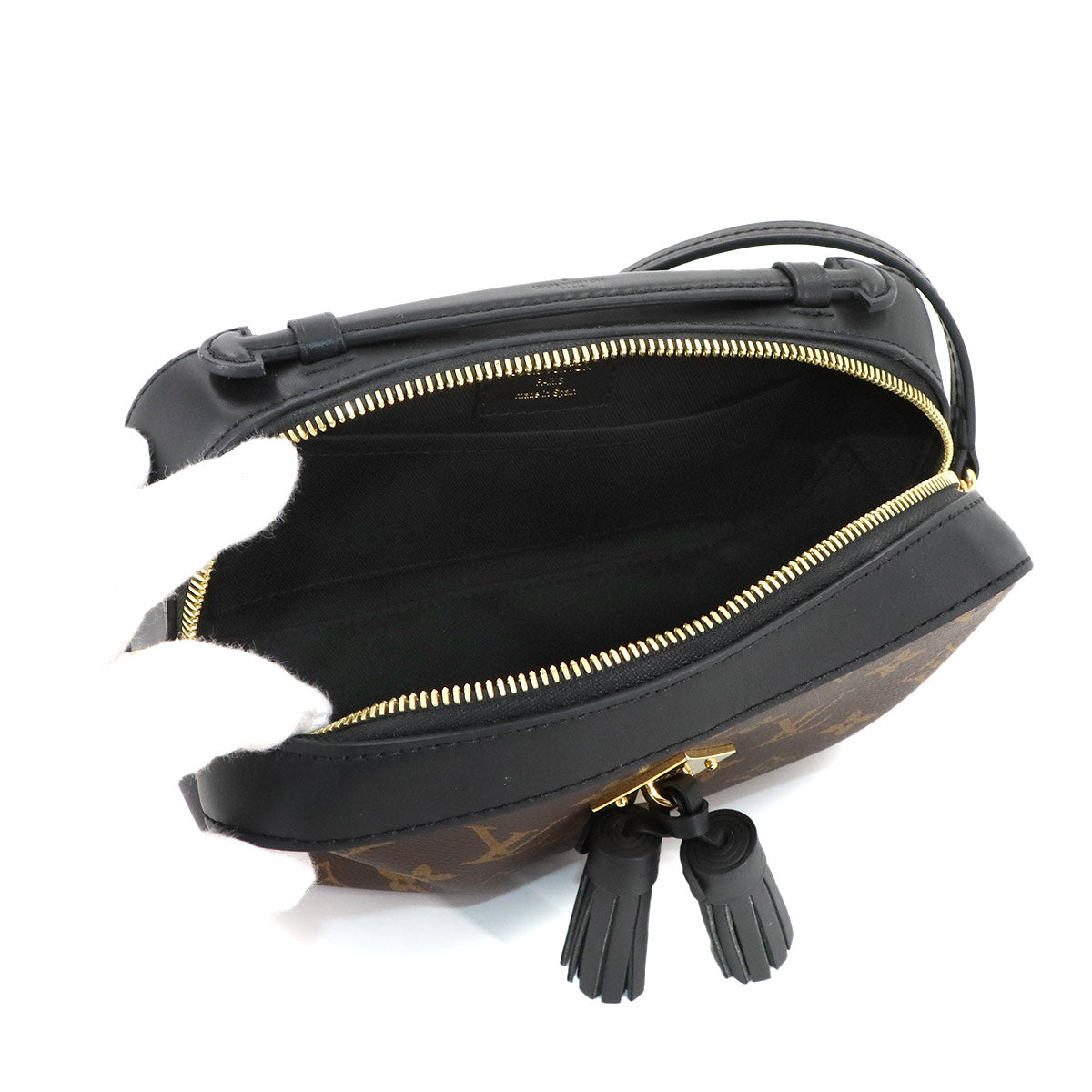 Monogram Saintonge Shoulder Bag Brown Noir M43555 Purse