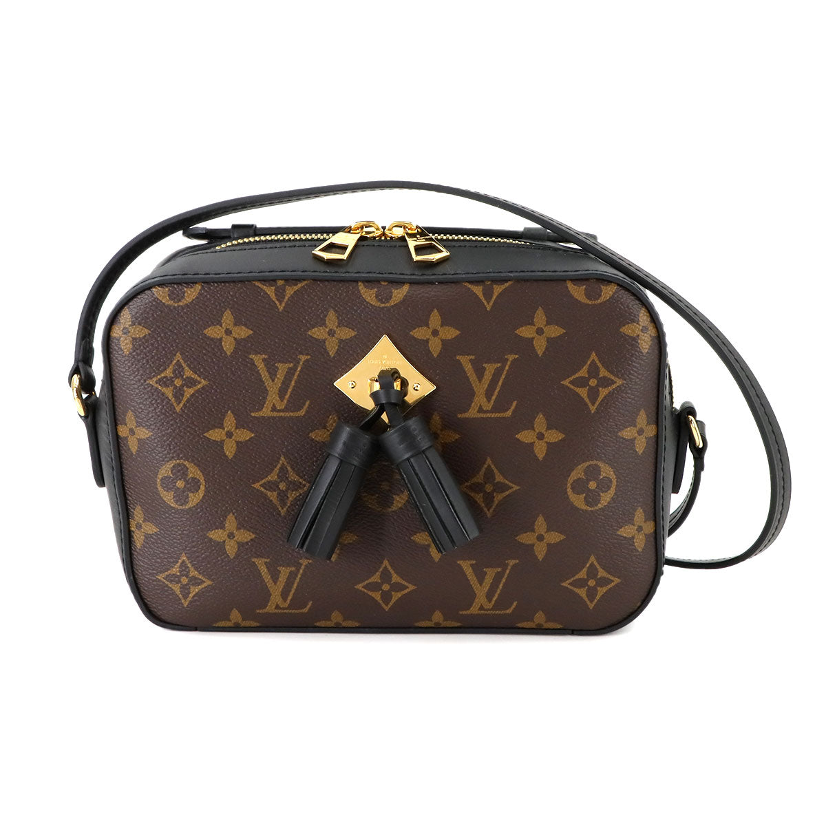 Monogram Saintonge Shoulder Bag Brown Noir M43555 Purse