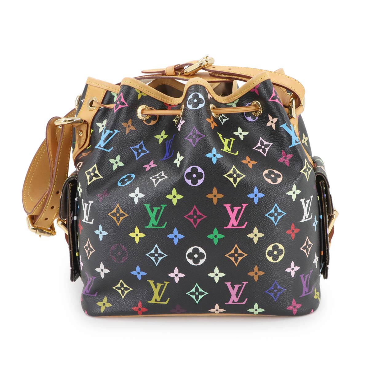 Monogram Multicolor Petit Noe Shoulder Bag Noir M42230