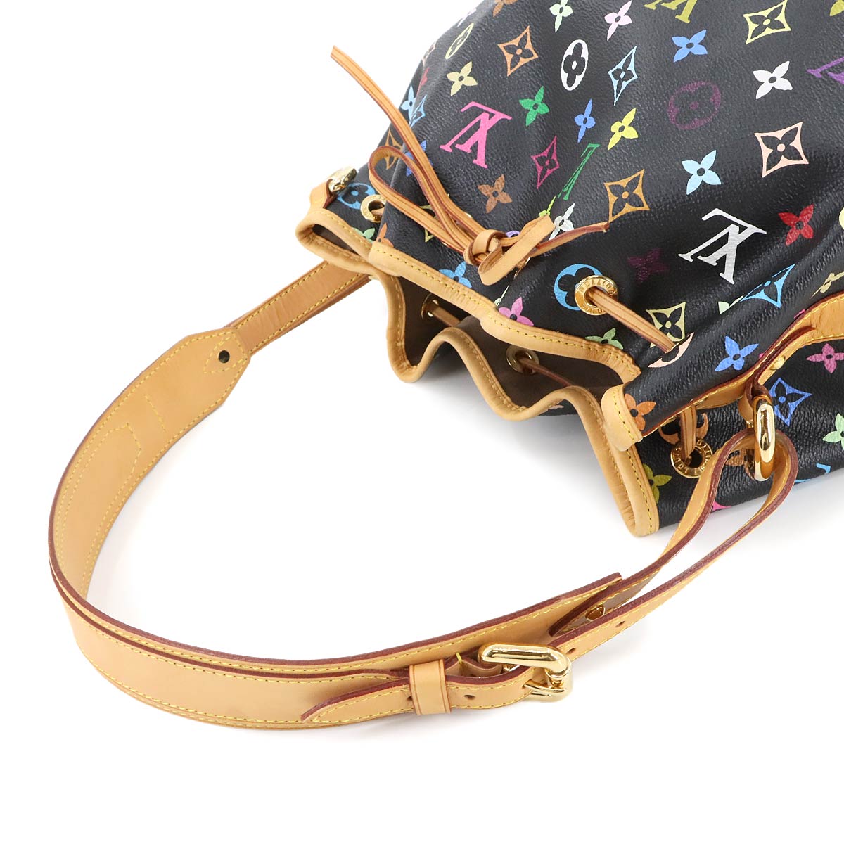 Monogram Multicolor Petit Noe Shoulder Bag Noir M42230