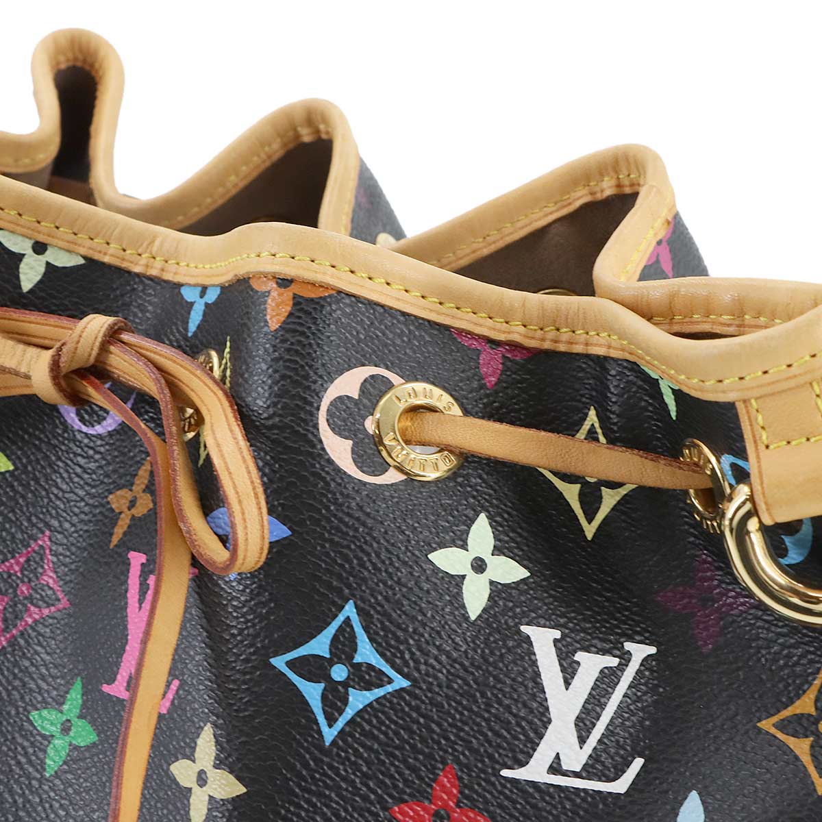 Monogram Multicolor Petit Noe Shoulder Bag Noir M42230