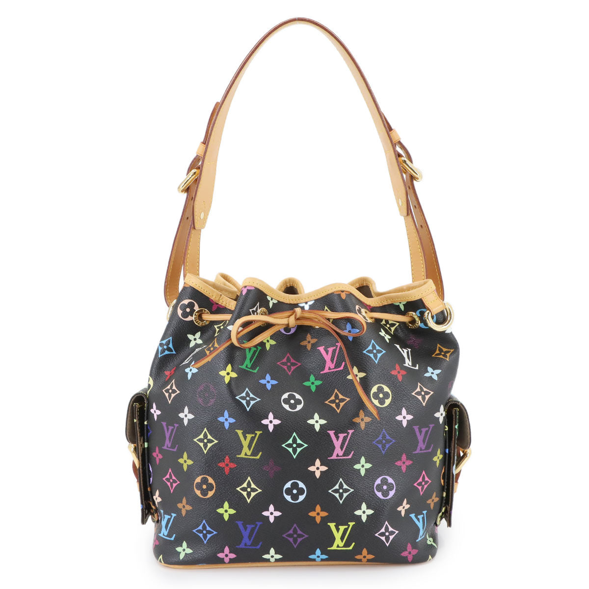 Monogram Multicolor Petit Noe Shoulder Bag Noir M42230