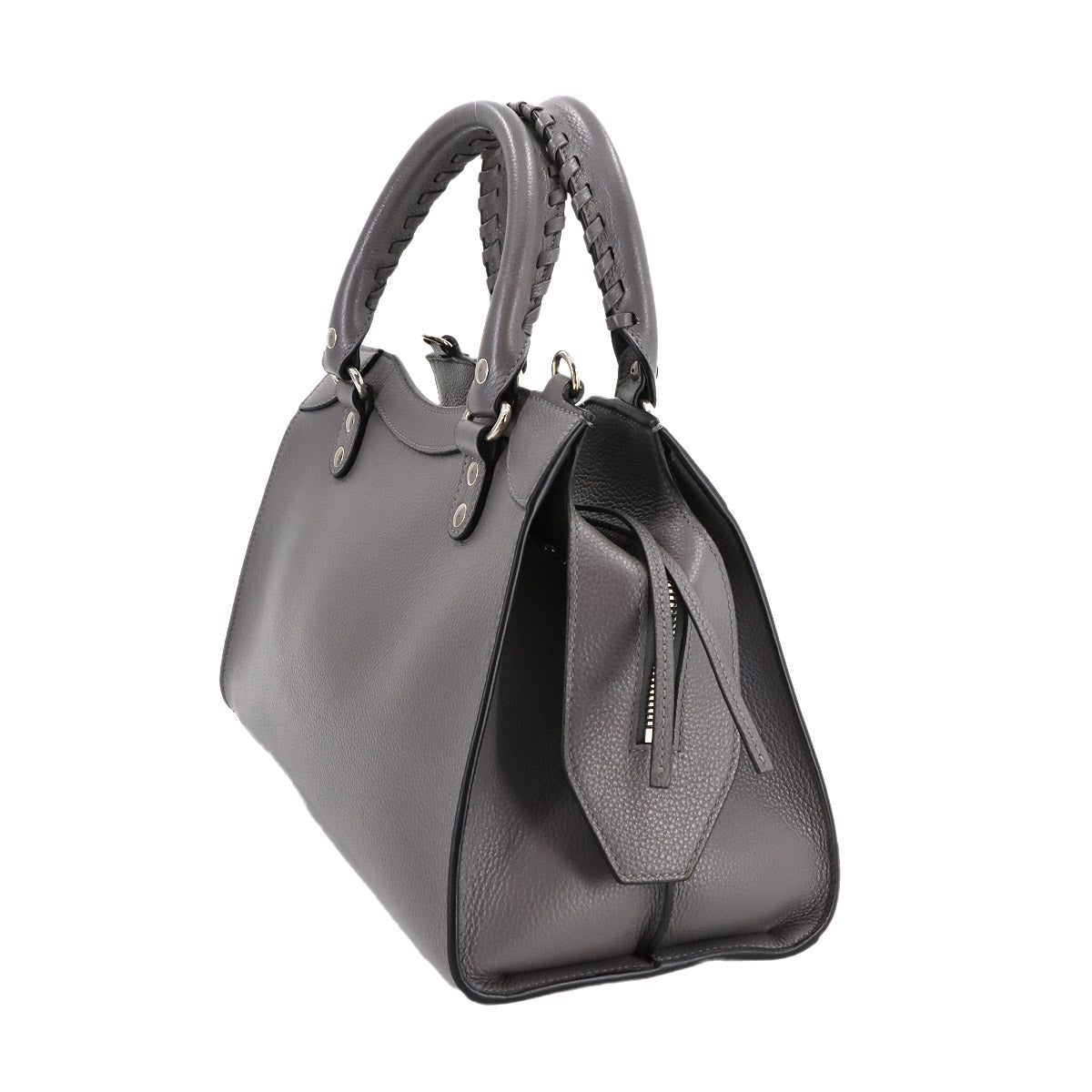 Neo Classic City S Hand Shoulder Bag Leather Gray 638521