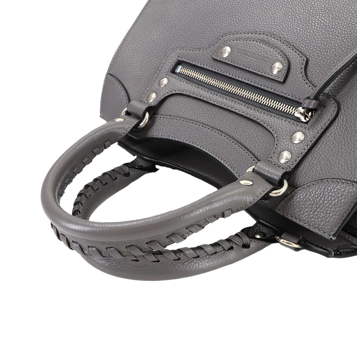 Neo Classic City S Hand Shoulder Bag Leather Gray 638521