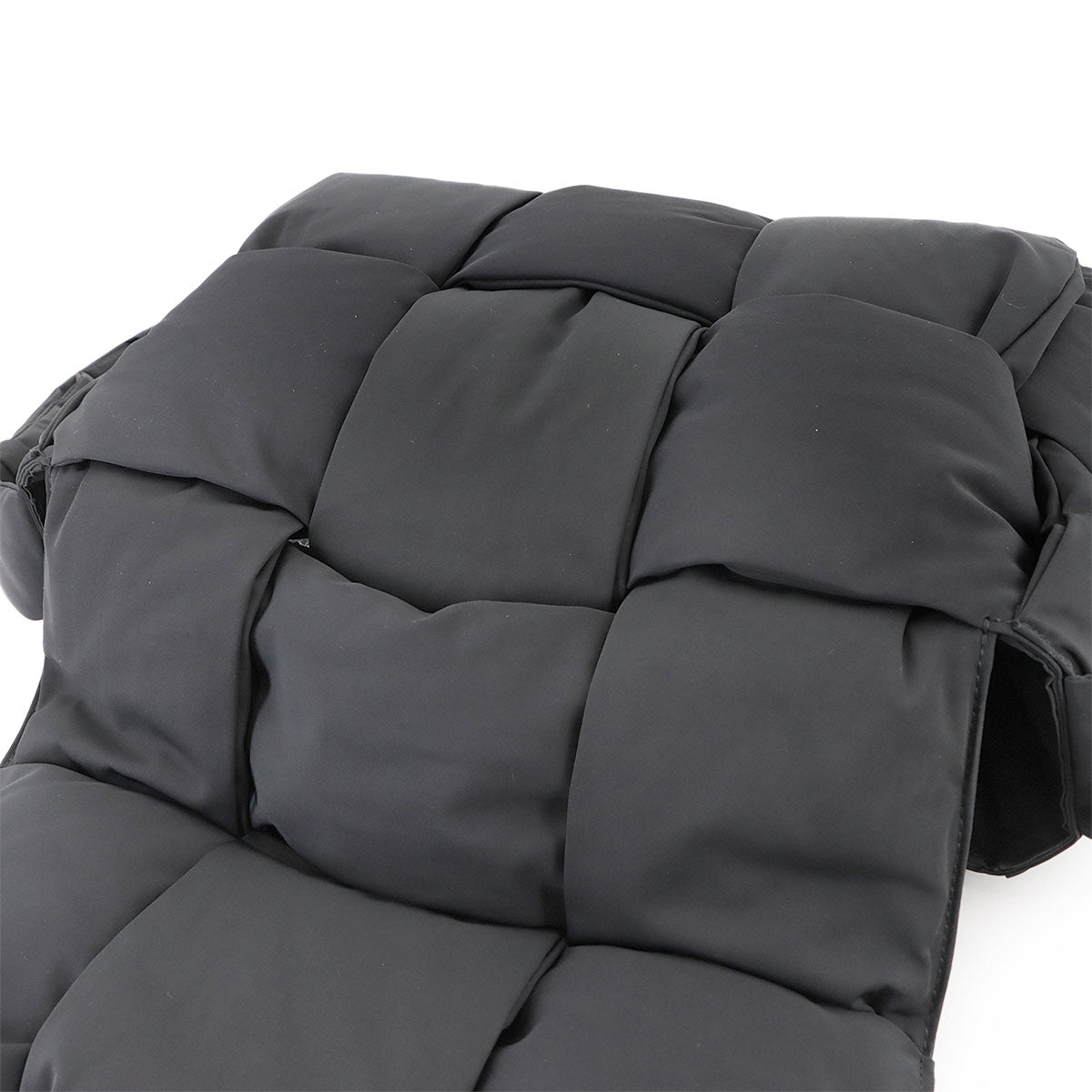 Intrecciato Padded Tech Cassette Shoulder Bag Black