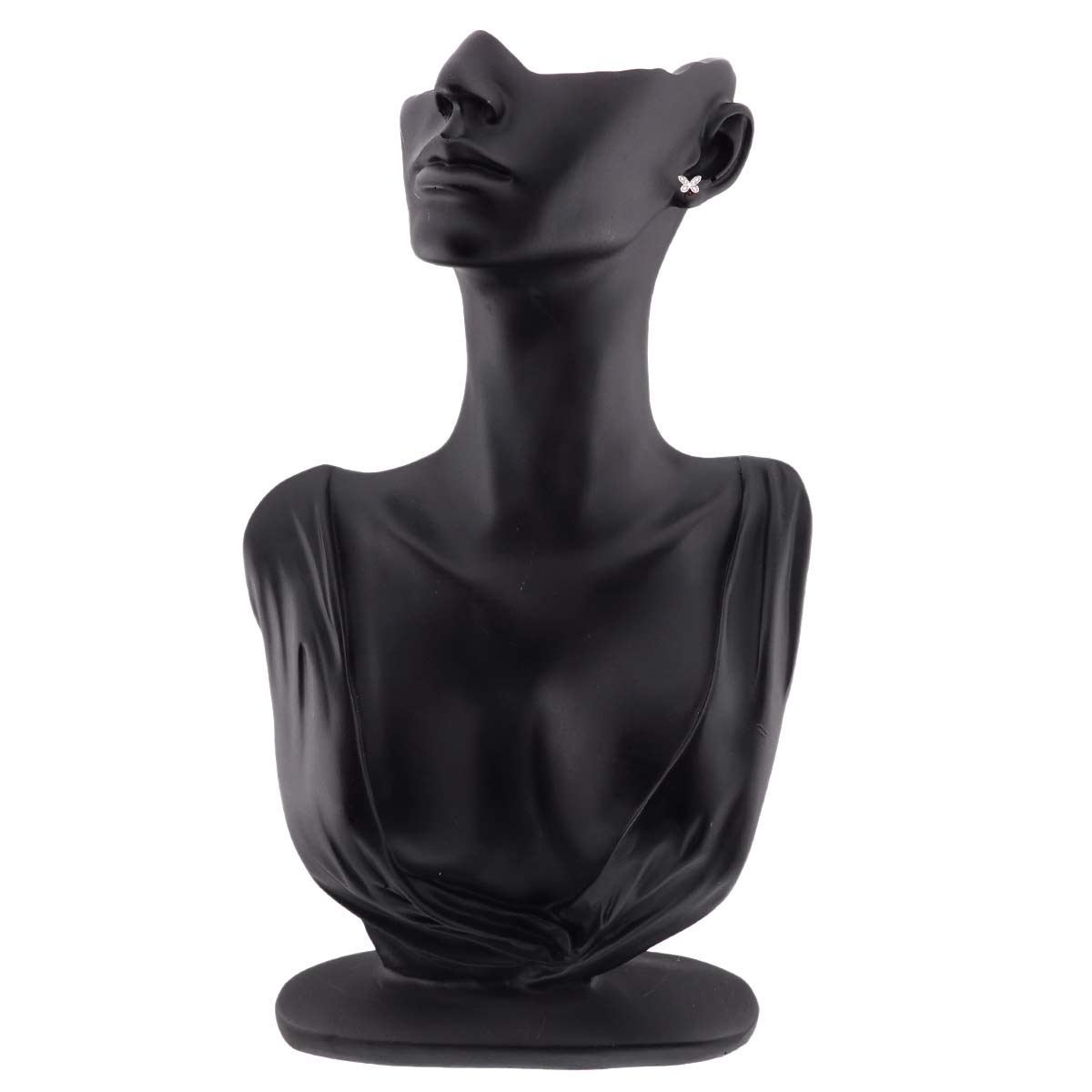 Pave butterfly Diamond Earrings Pierced 18K WG 750