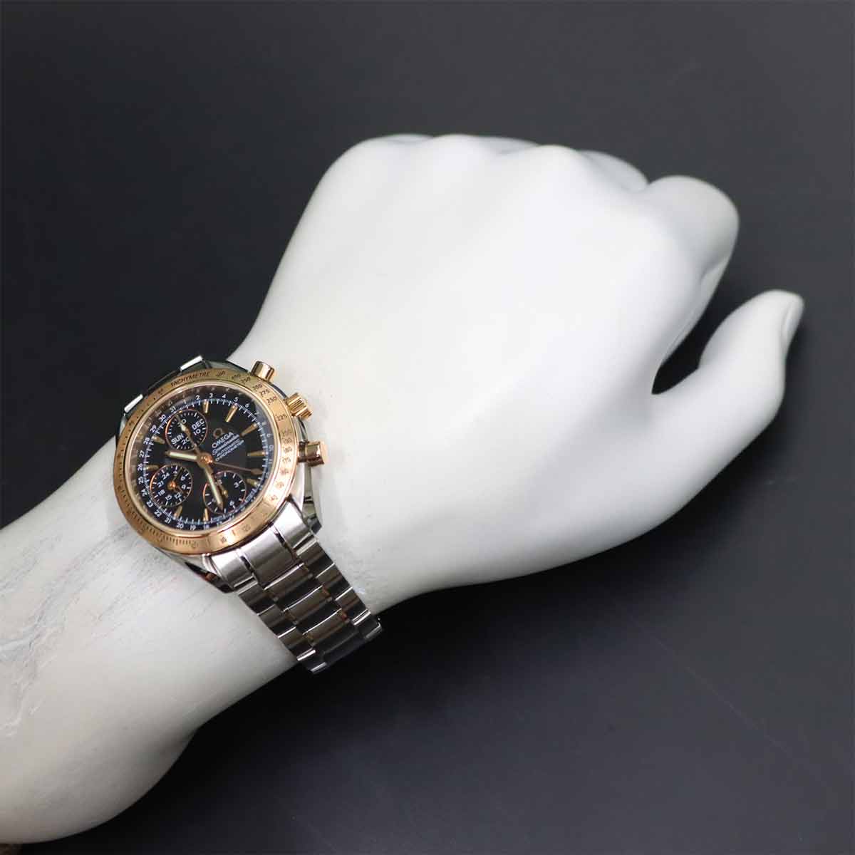 Speedmaster Date 323 21 40 44 01 001 Automatic PG Black Dial