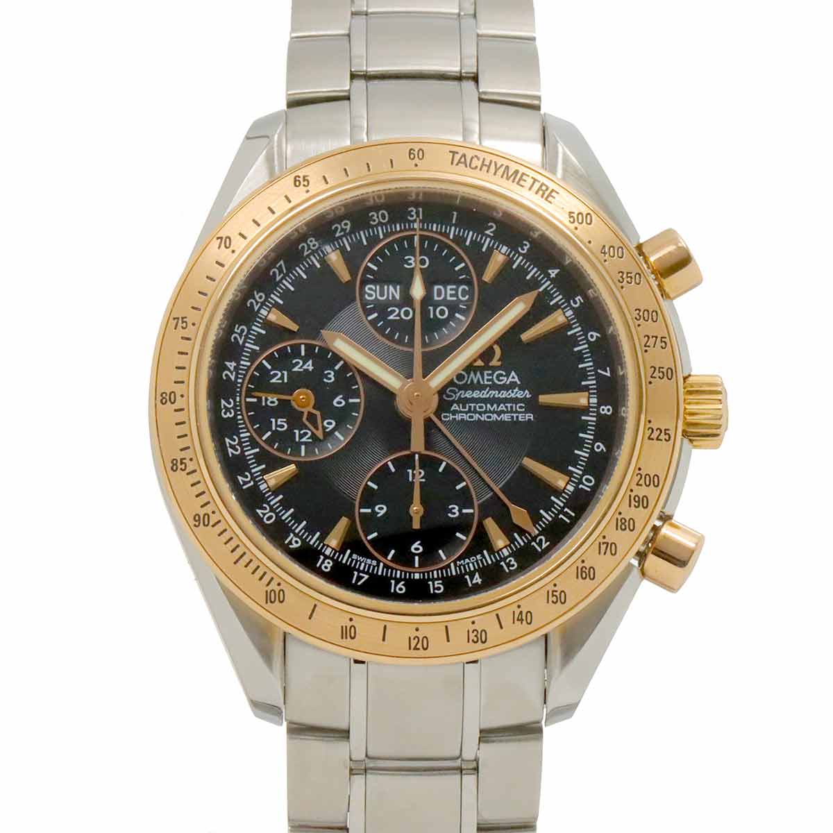 Speedmaster Date 323 21 40 44 01 001 Automatic PG Black Dial