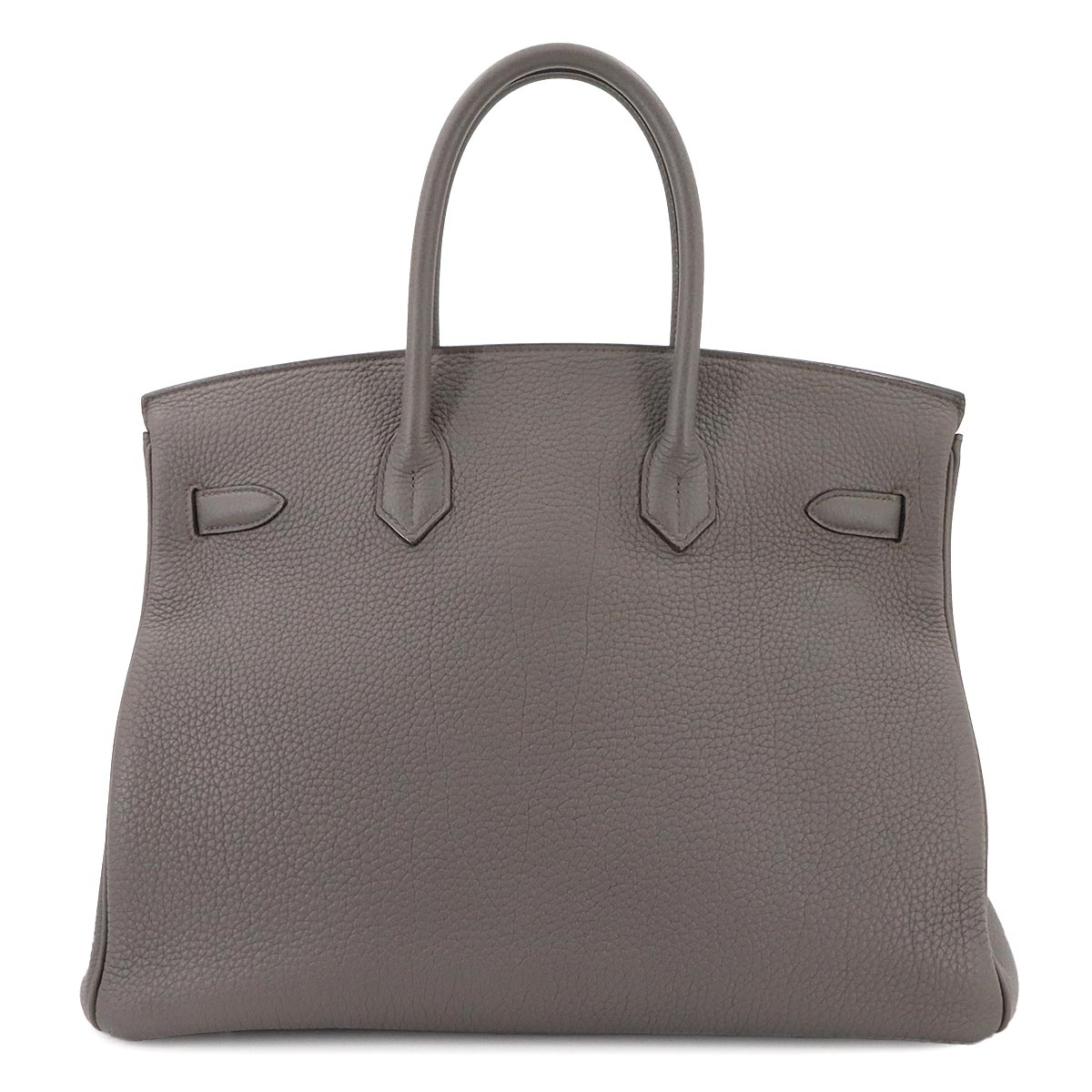 Birkin 35 Togo Etain Hand Bag Grey Purse