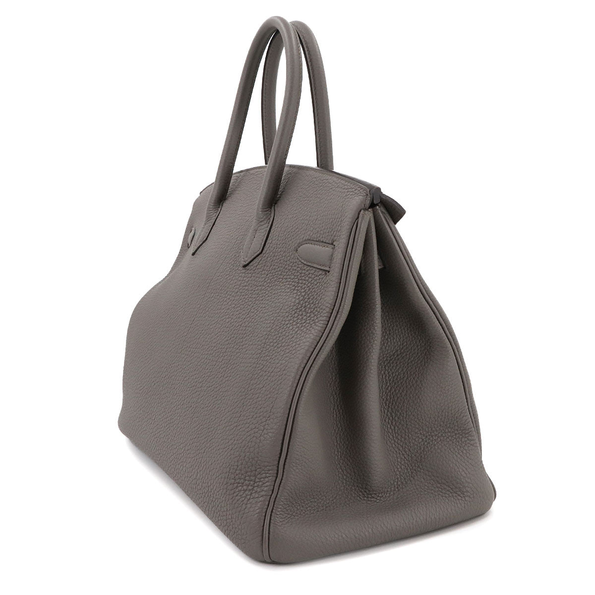 Birkin 35 Togo Etain Hand Bag Grey Purse
