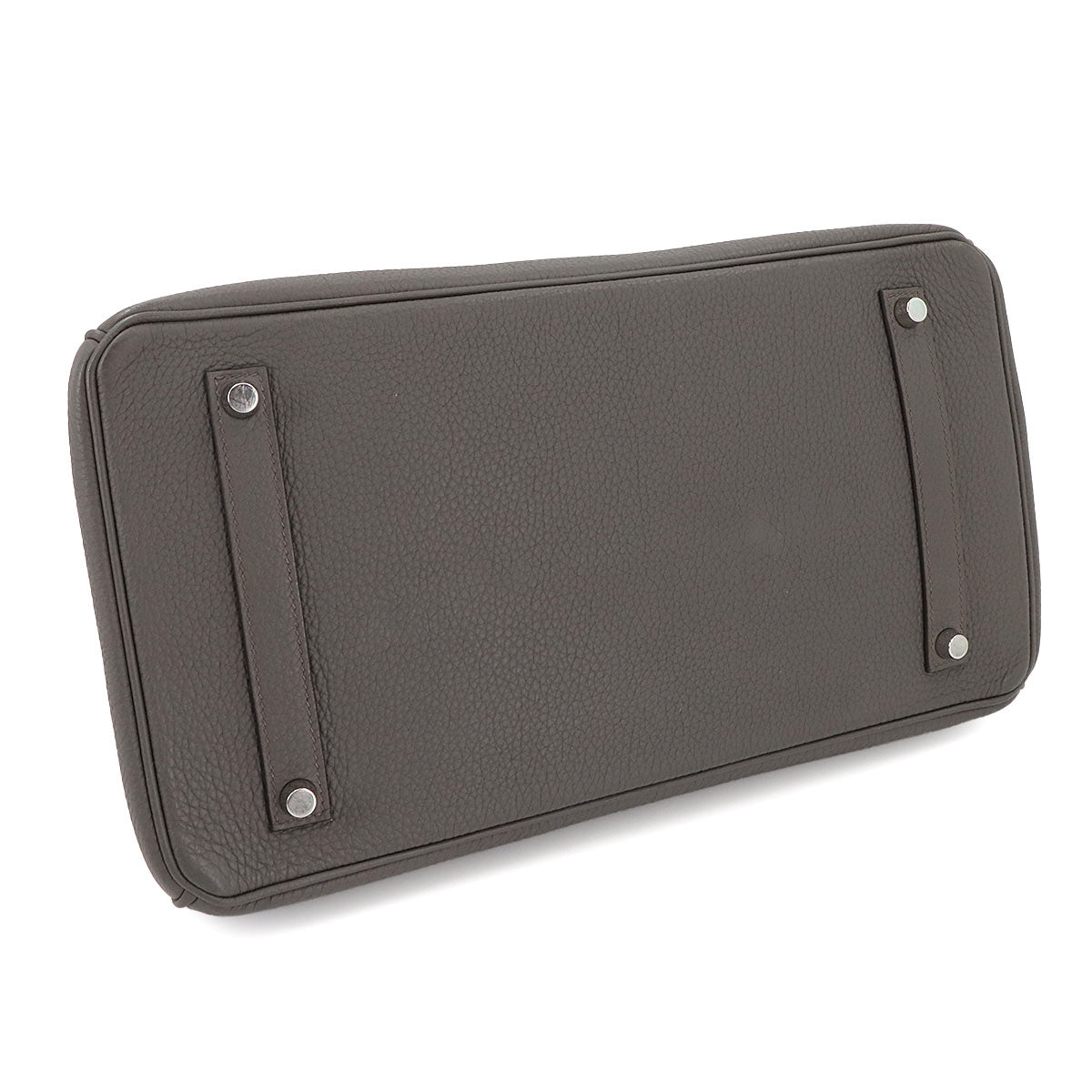 Birkin 35 Togo Etain Hand Bag Grey Purse