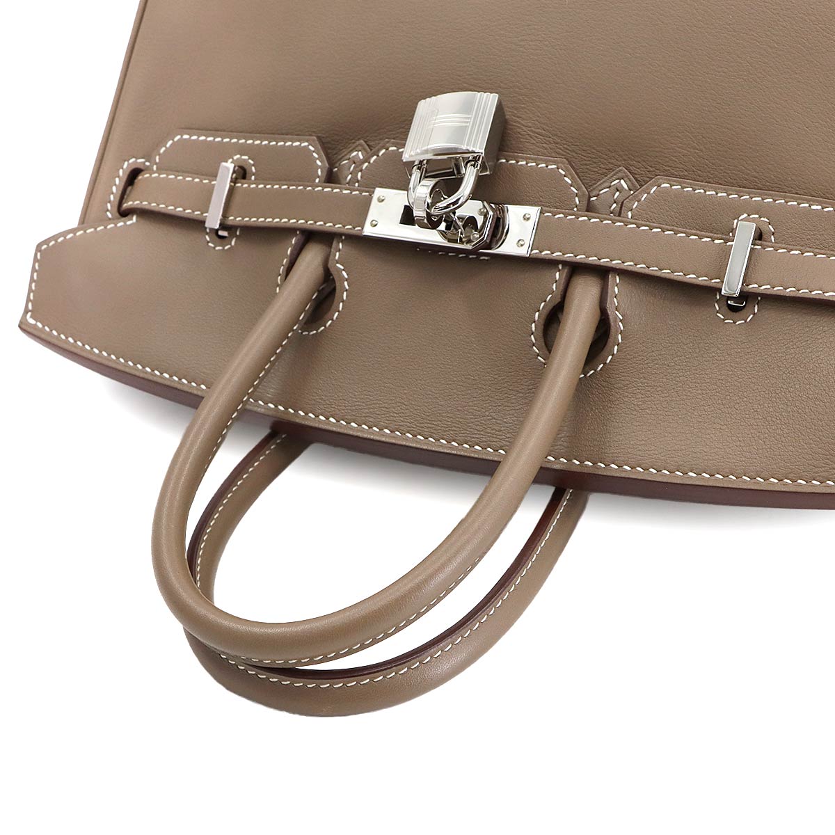 Birkin 25 Hand Bag Swift Etoupe Purse