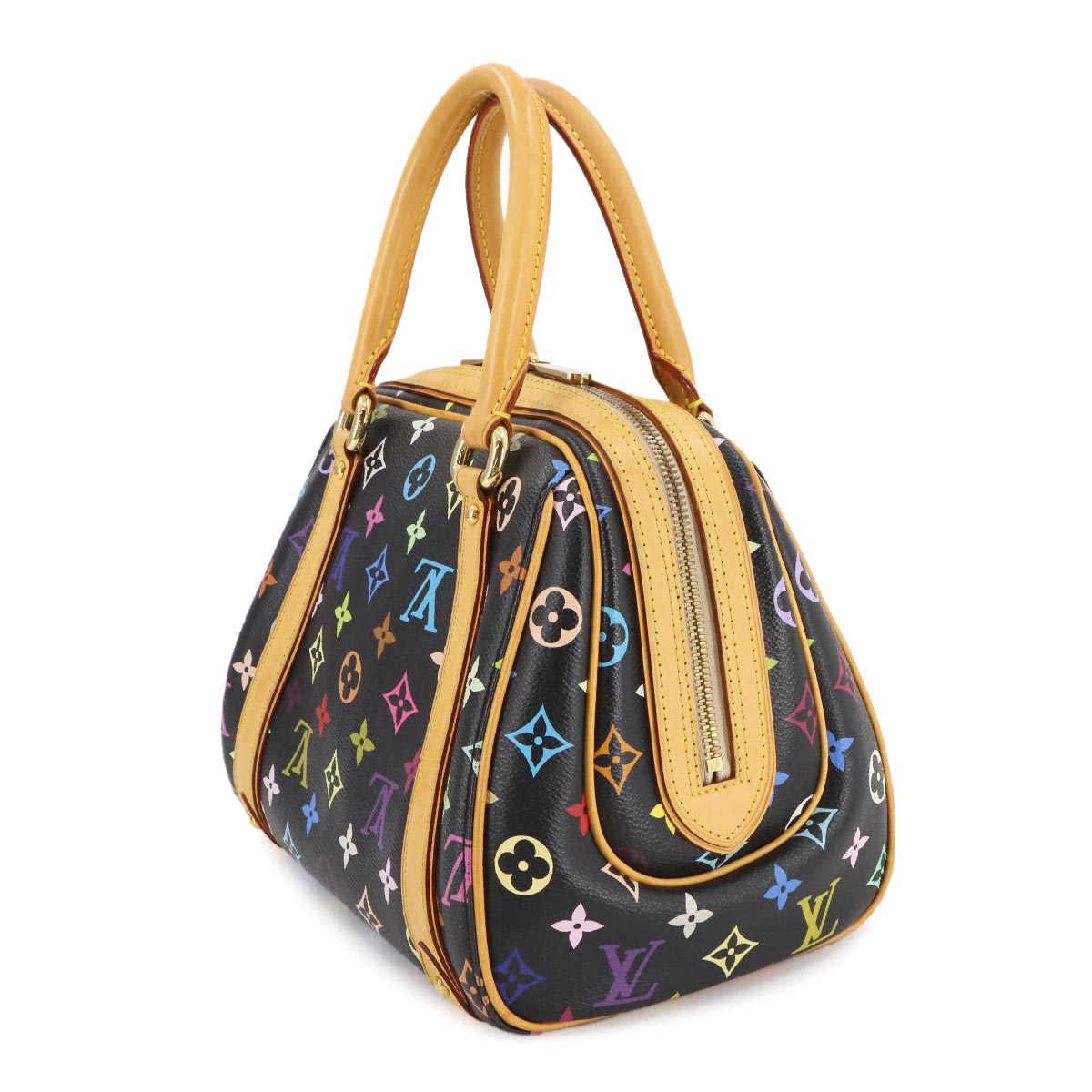 LOUIS VUITTON Monogram Multi Color Priscilla Hand Bag Noir M40097