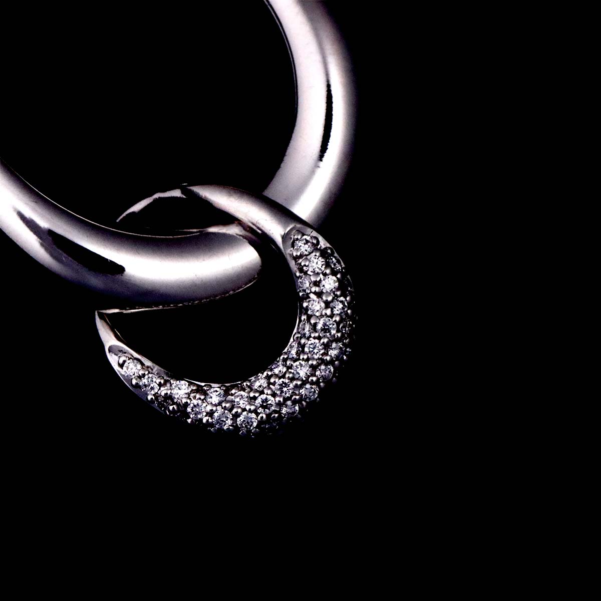 OFFSPRING Diamond Necklace 18K WG 750