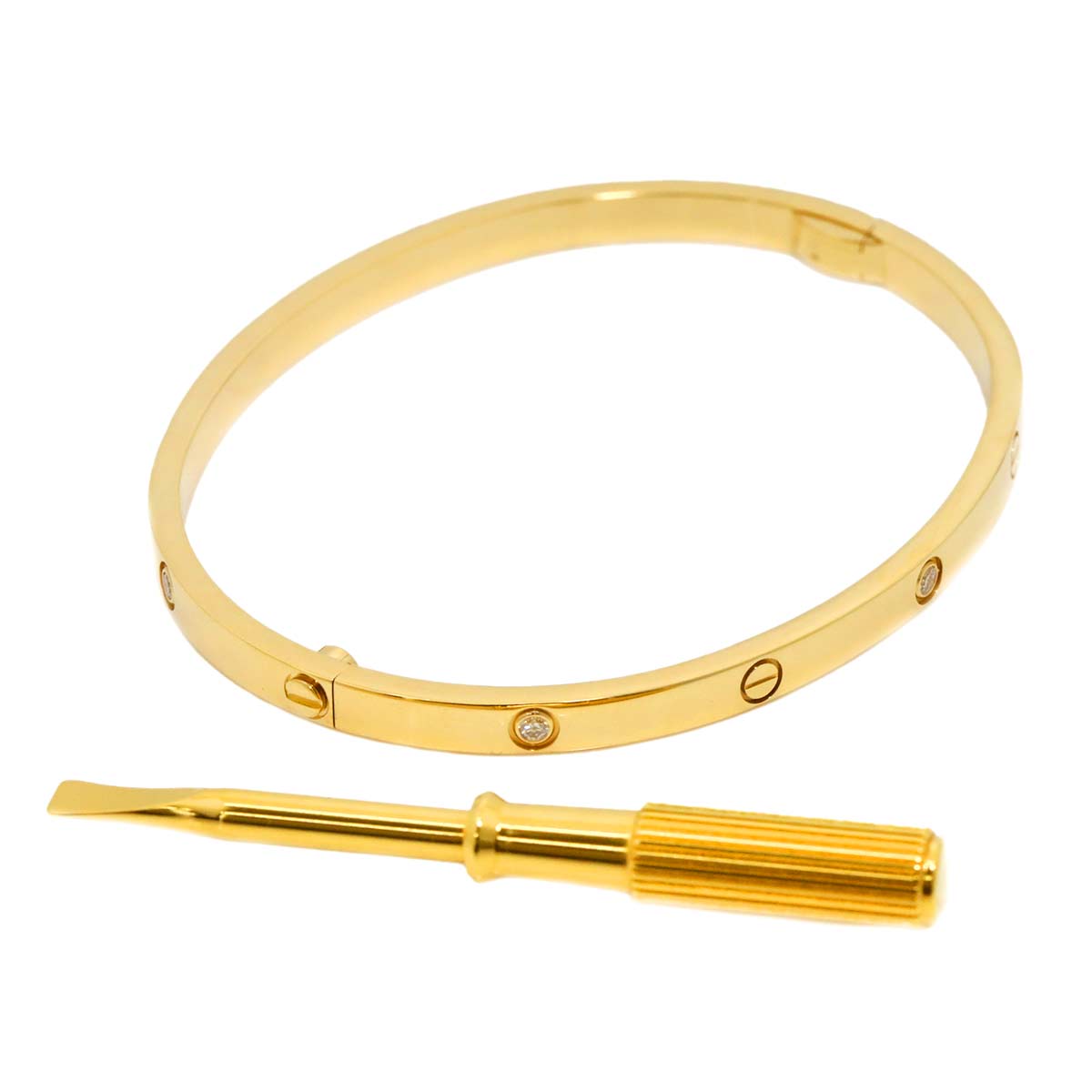 Love Diamond 6P Bracelet SM 18K YG 750 Size16