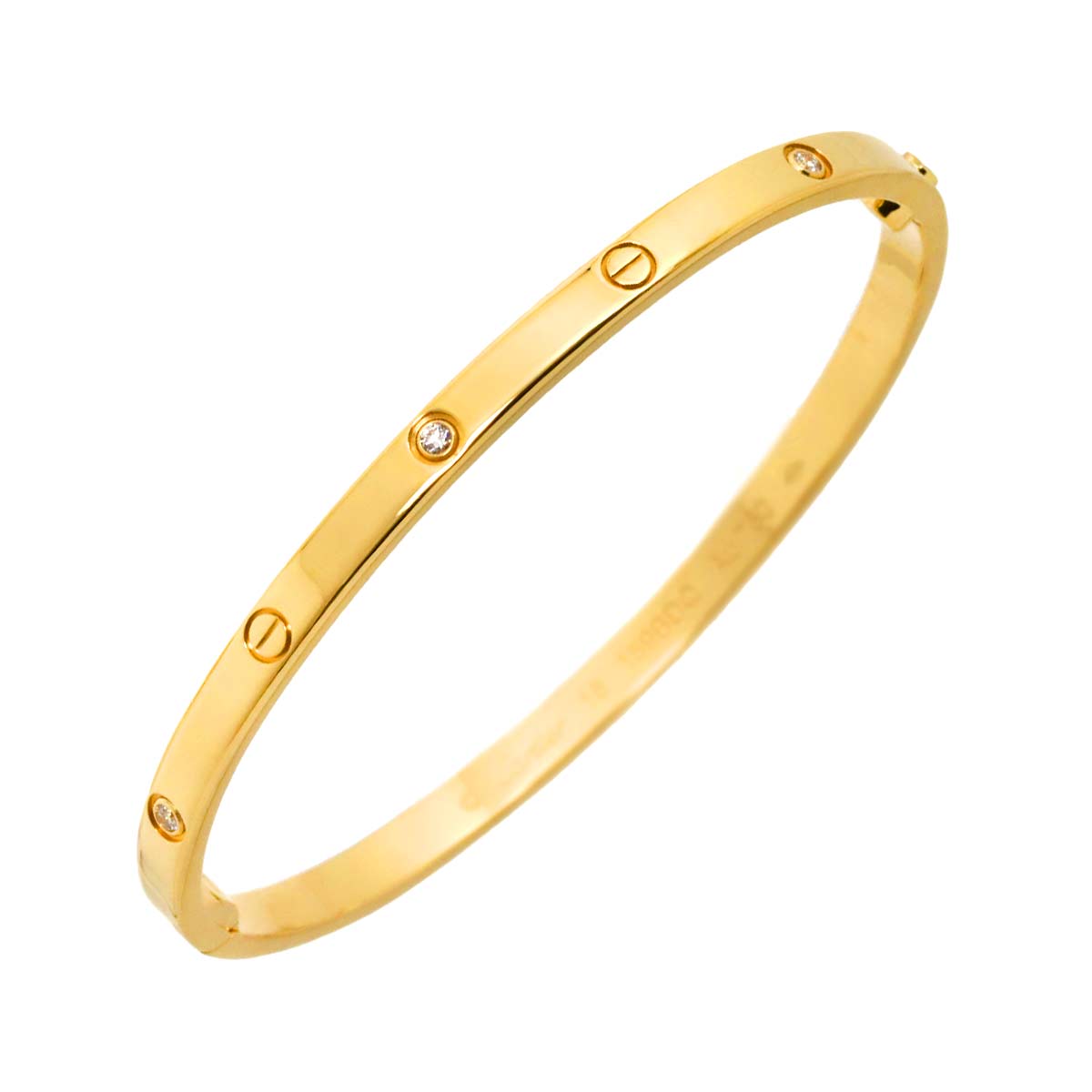 Love Diamond 6P Bracelet SM 18K YG 750 Size16