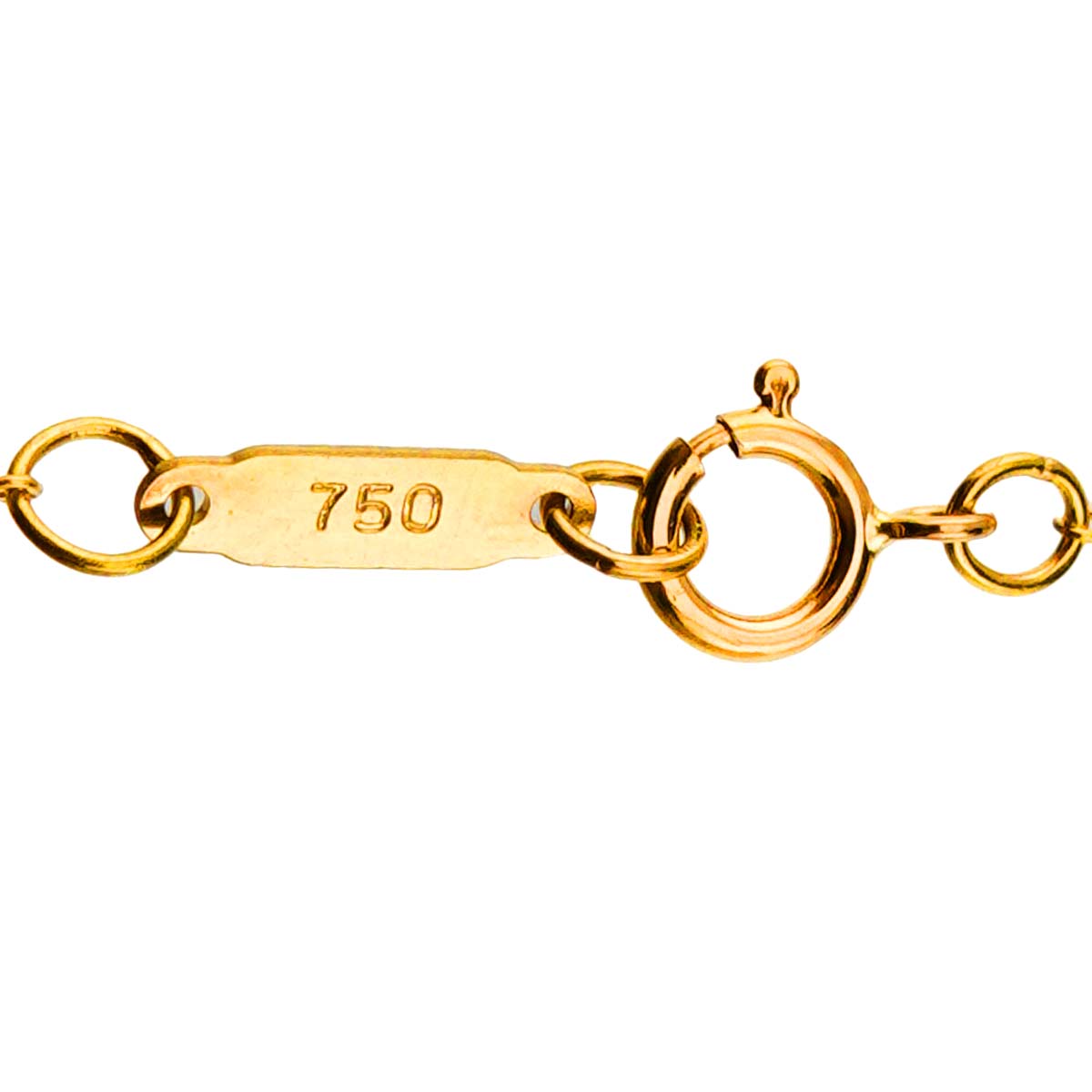 Heart and arrow Akoya Pearl 6.6mm Necklace 18K YG 750