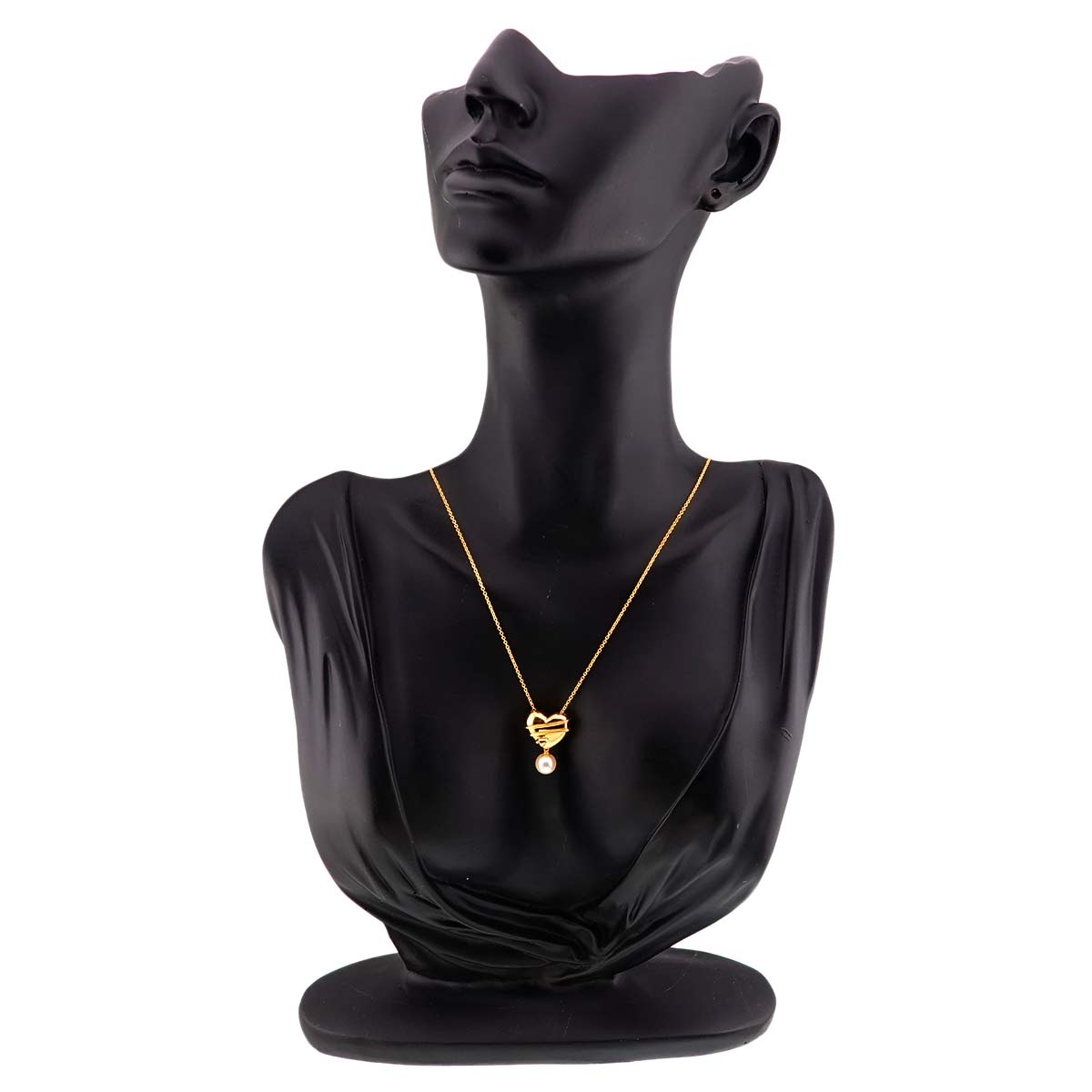 Heart and arrow Akoya Pearl 6.6mm Necklace 18K YG 750