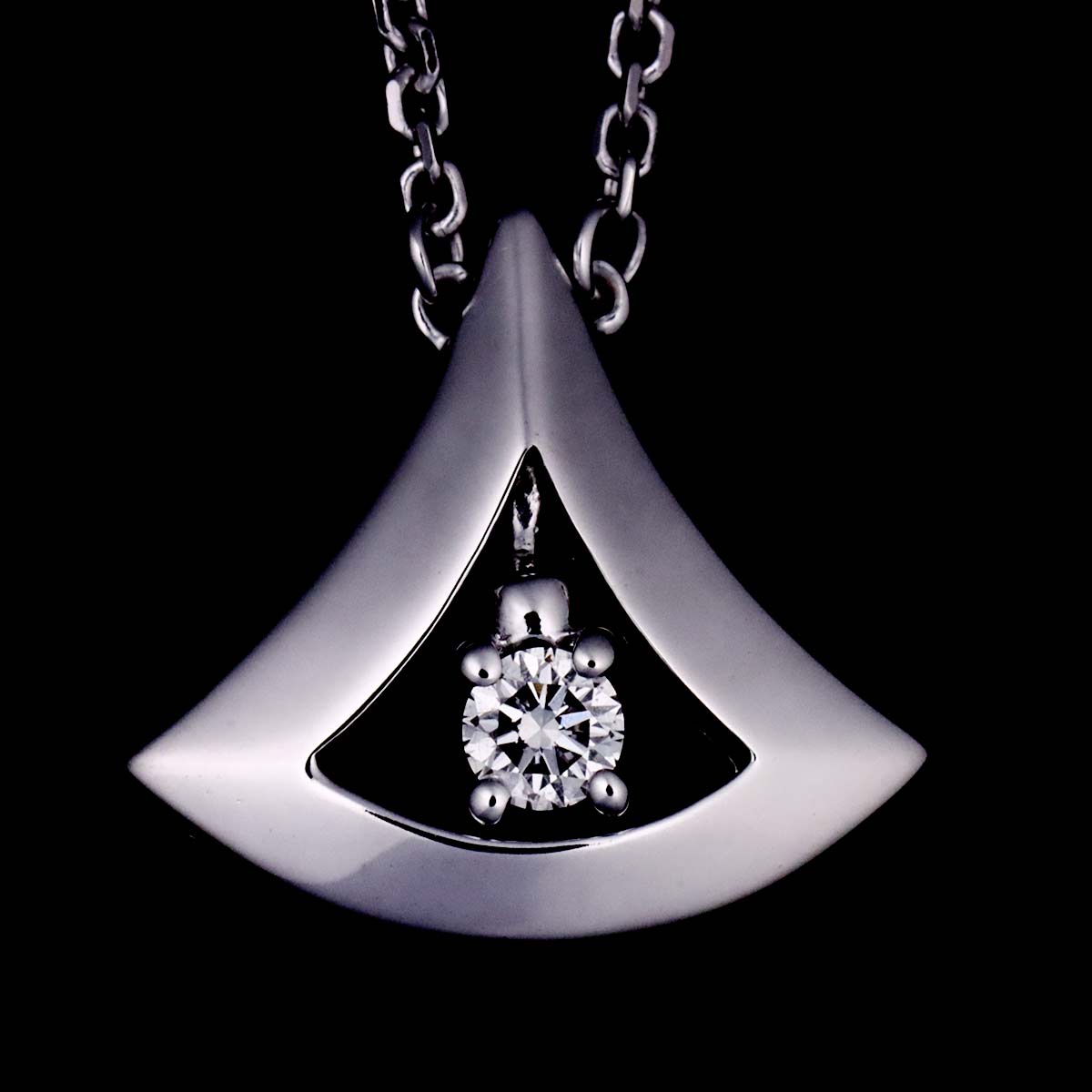 Diva Dream Diamond Necklace 18K White Gold 750
