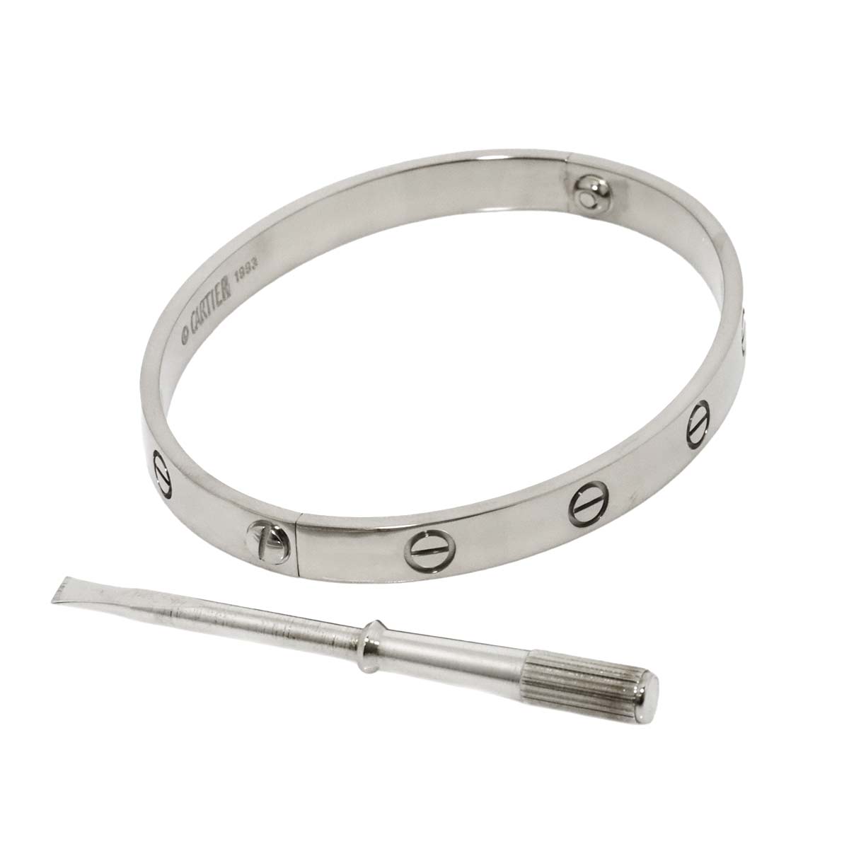 Love Bracelet Bangle 18K WG 750 Size18