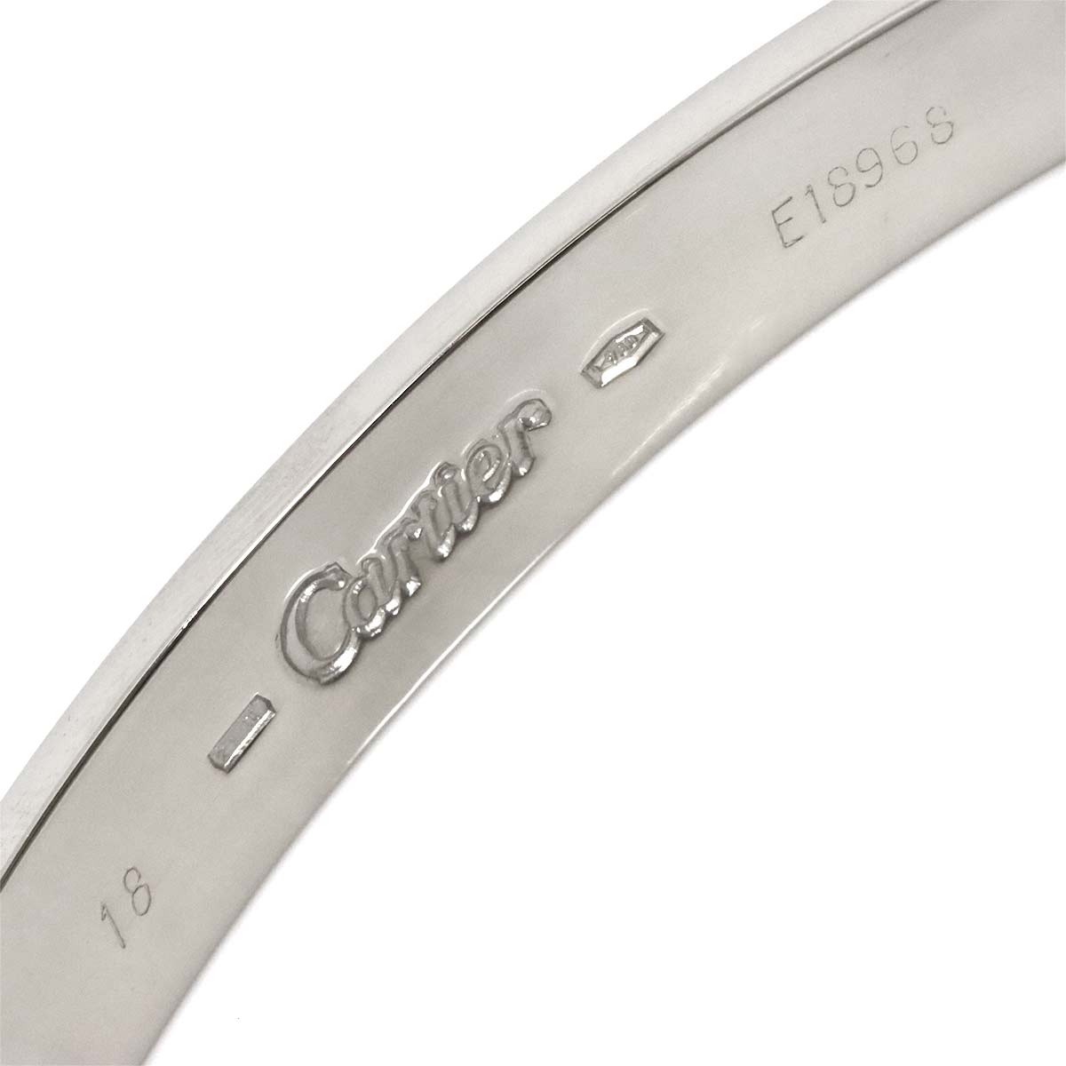 Love Bracelet Bangle 18K WG 750 Size18