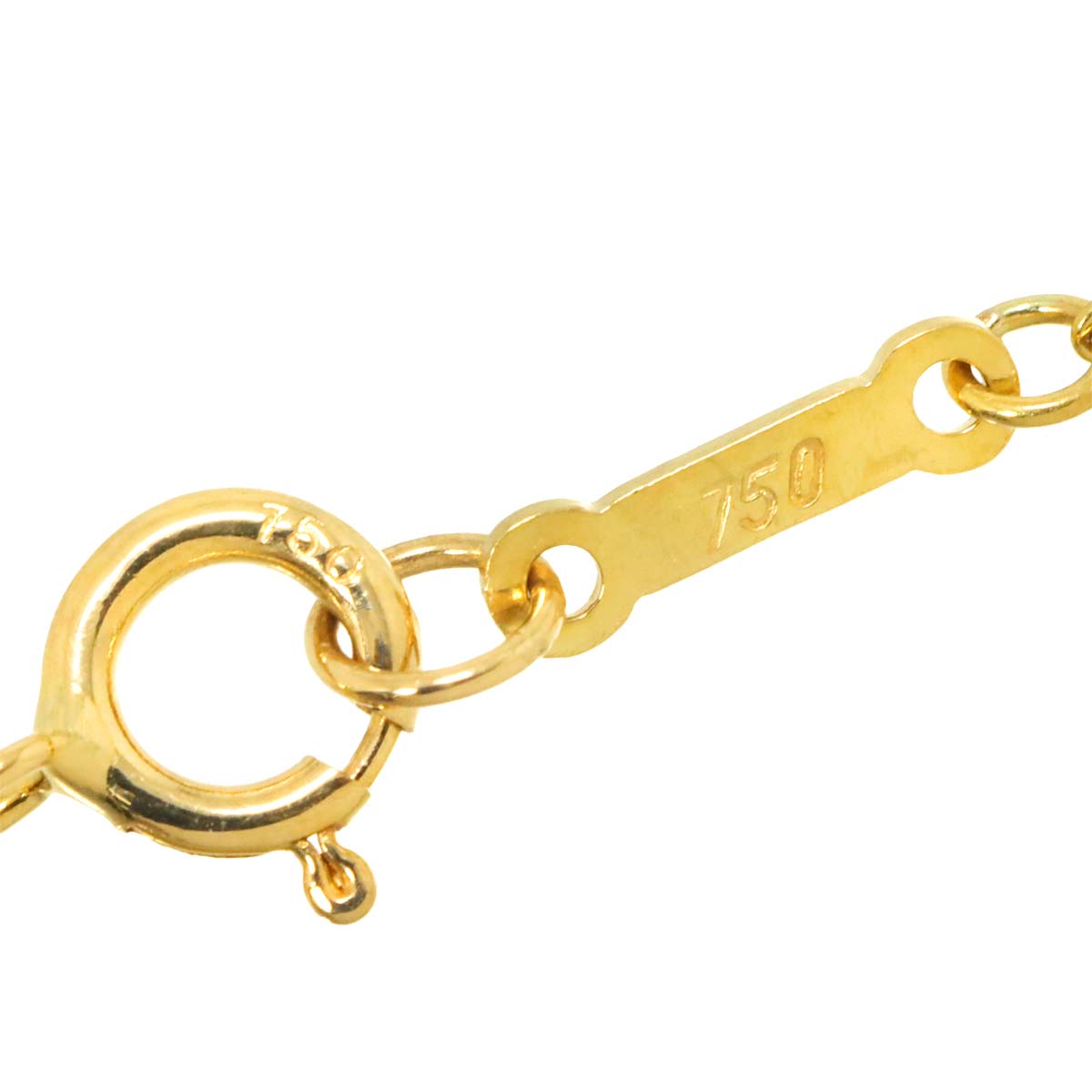 Open Heart 3P Necklace 18K Yellow Gold 750