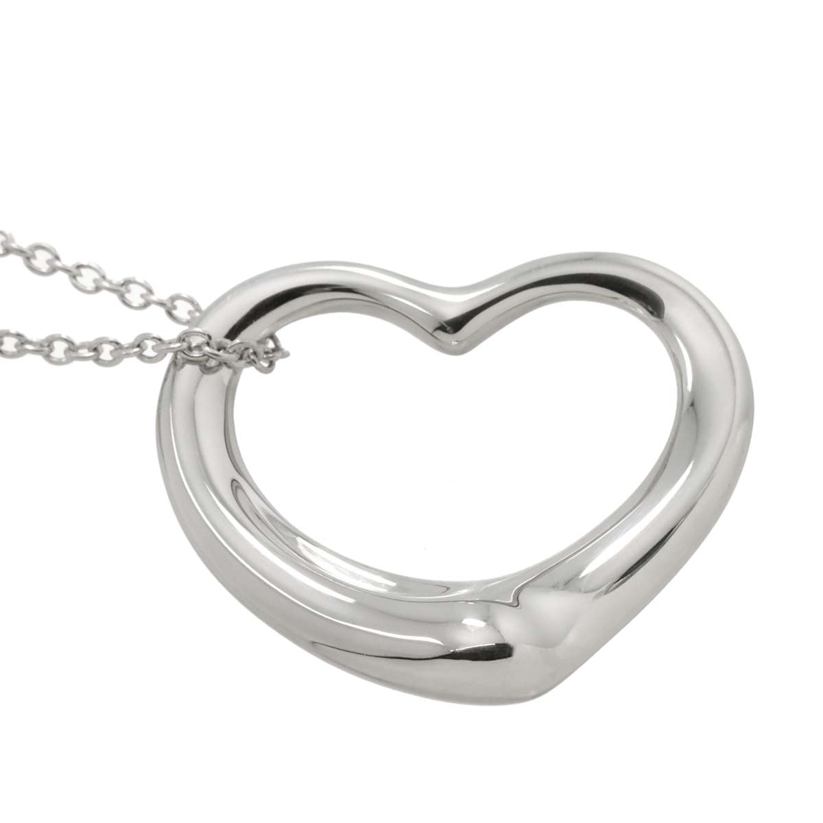 Open Heart Necklace Silver 925