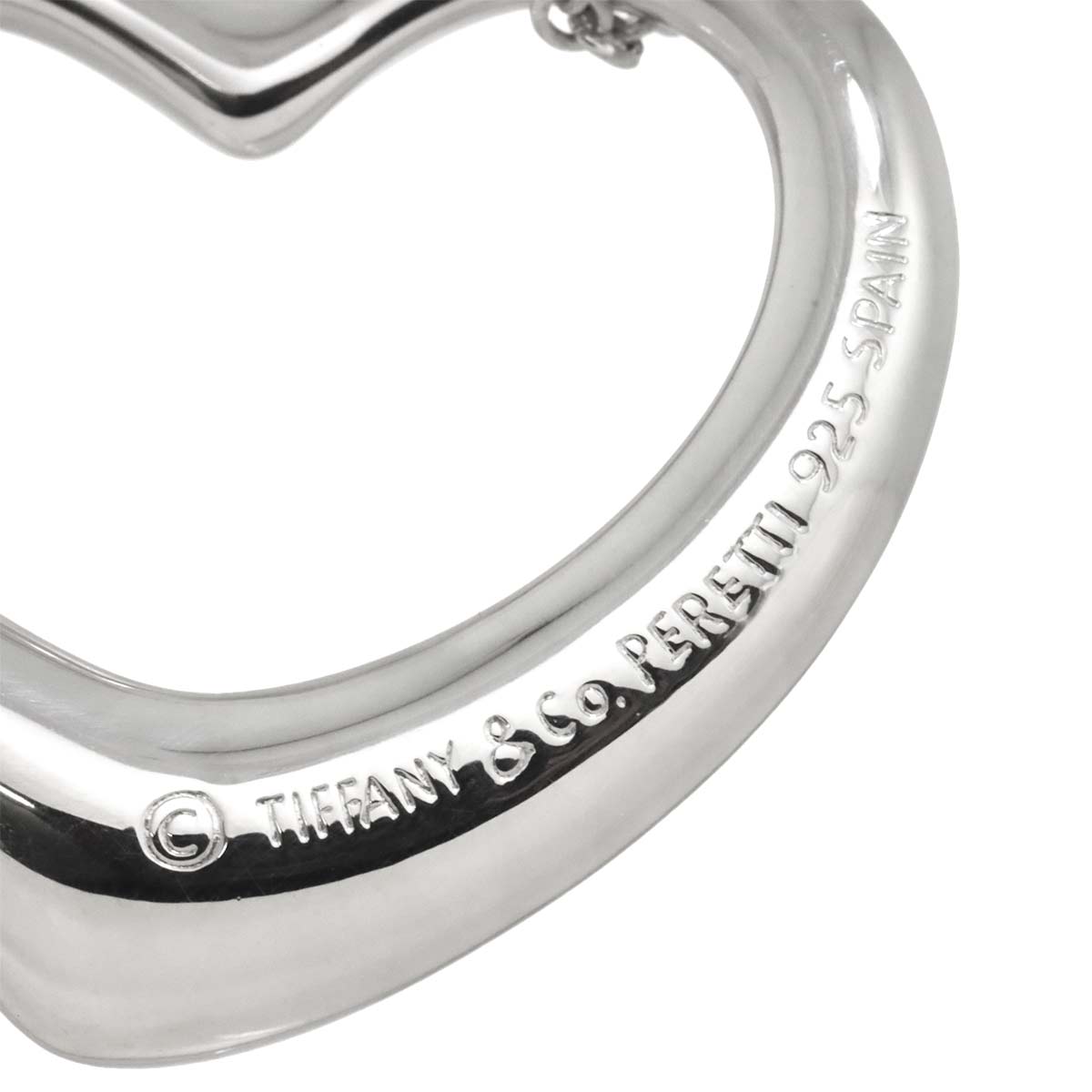 Open Heart Necklace Silver 925