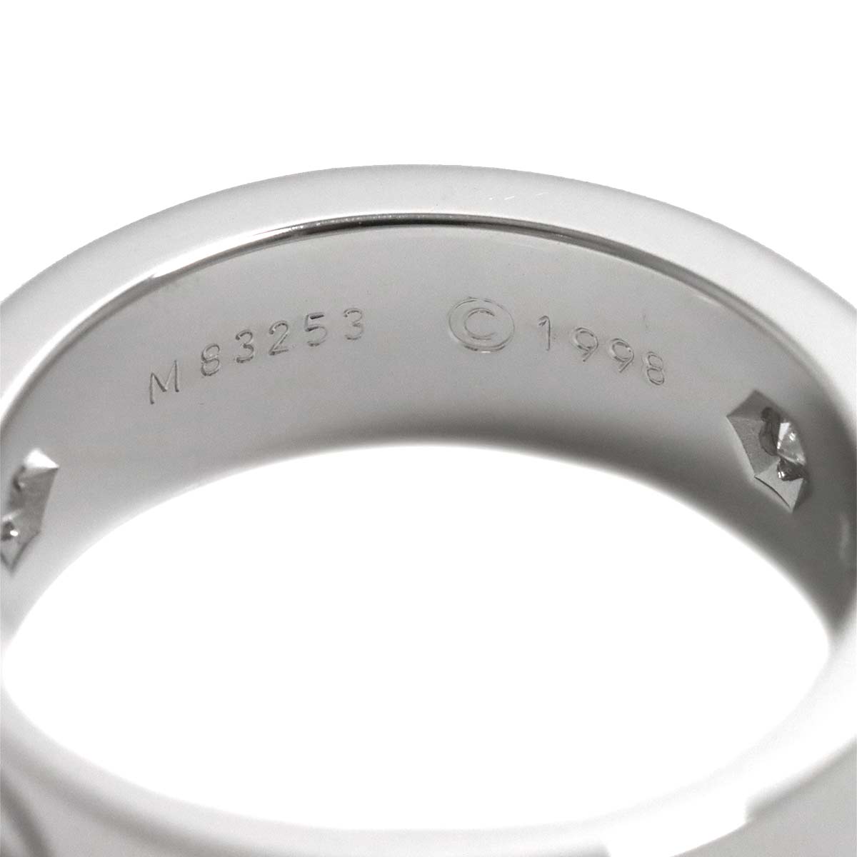 Love Ring Diamond 3P 18K White Gold 750 size49 4.5-4.75(US)
