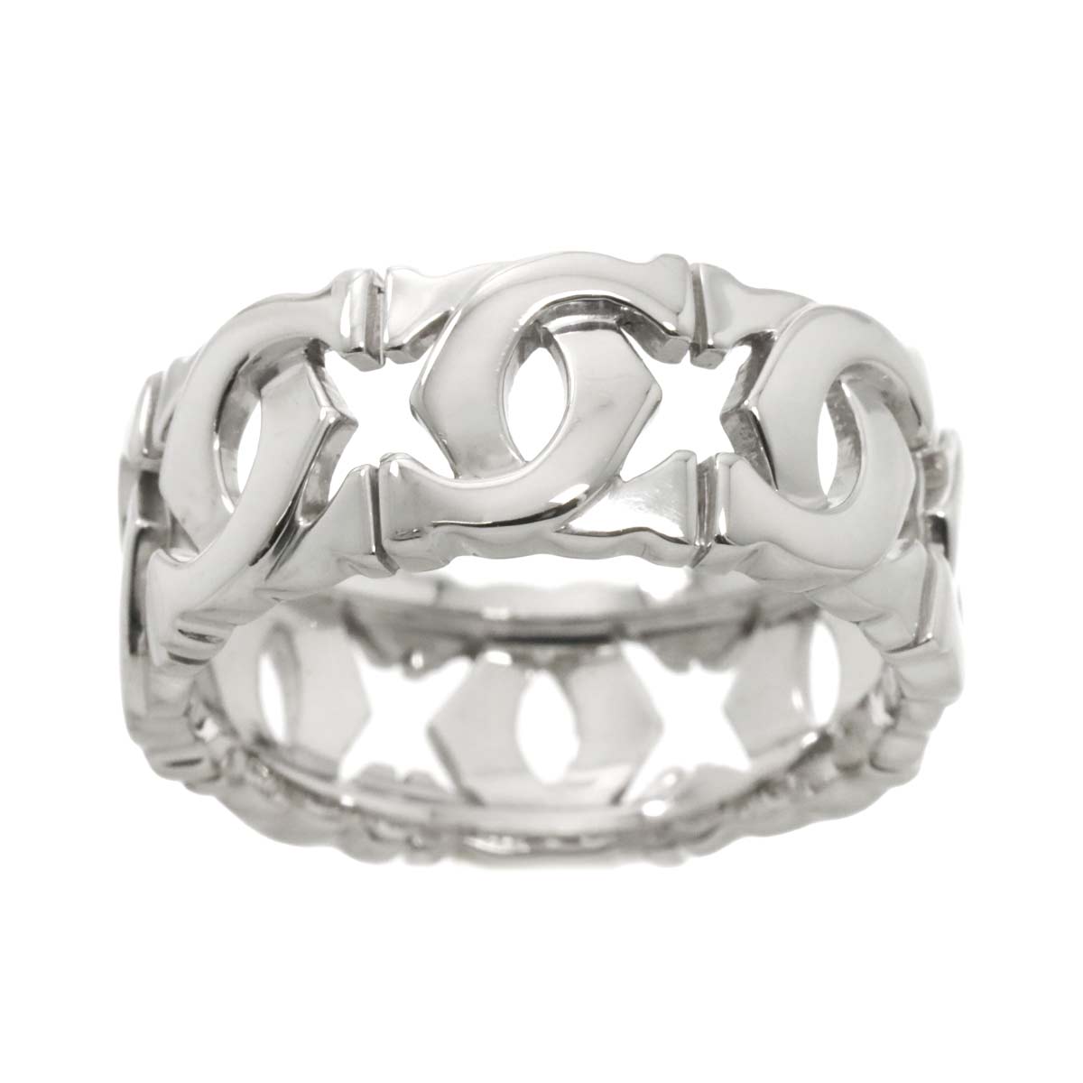 Ring 18K White Gold 750 size56 7.25(US)