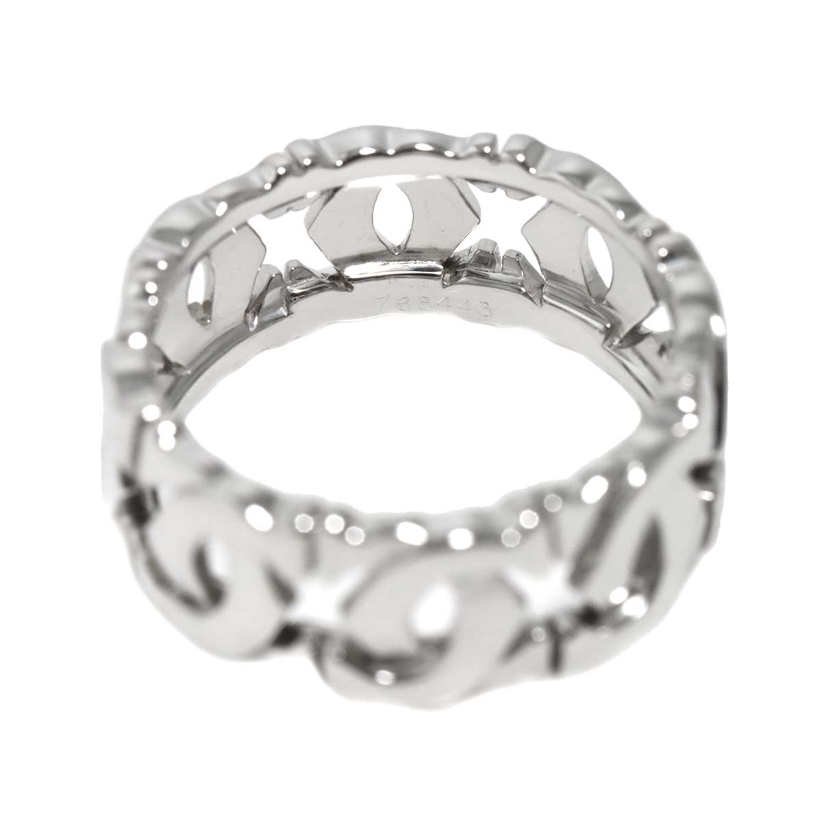 Ring 18K White Gold 750 size56 7.25(US)