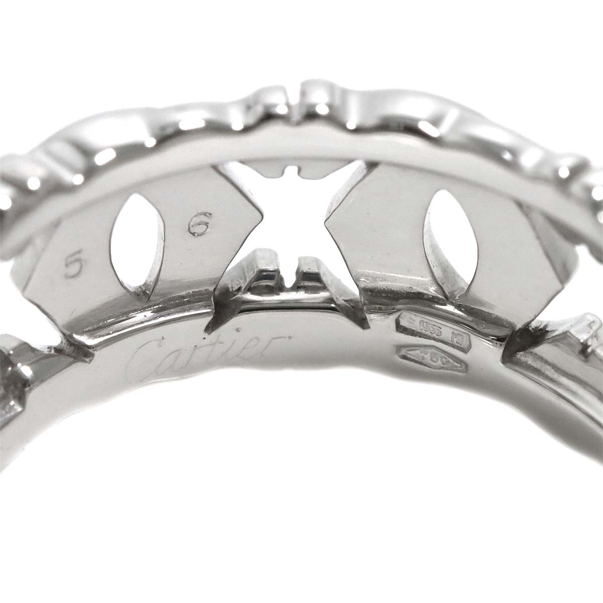 Ring 18K White Gold 750 size56 7.25(US)