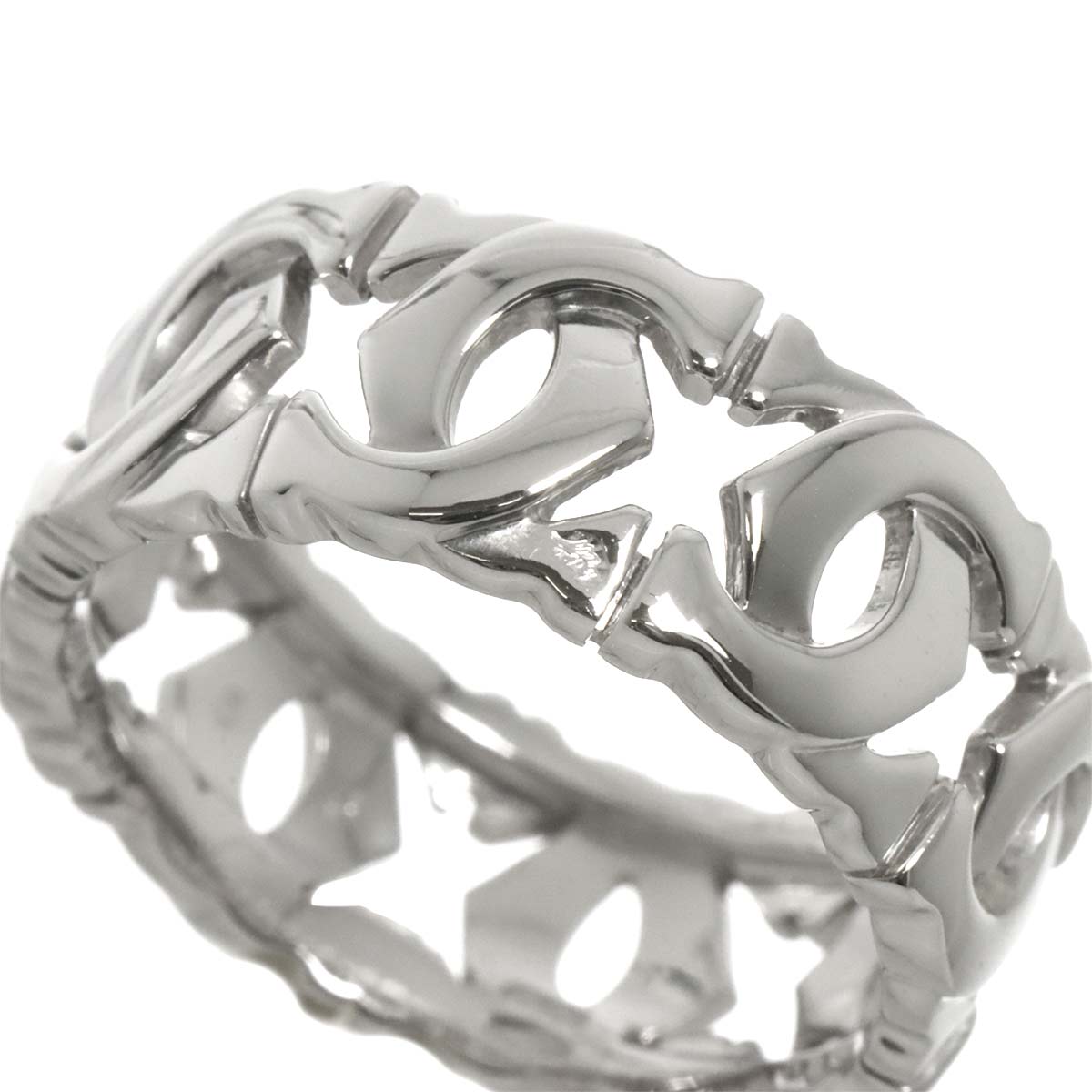 Ring 18K White Gold 750 size56 7.25(US)
